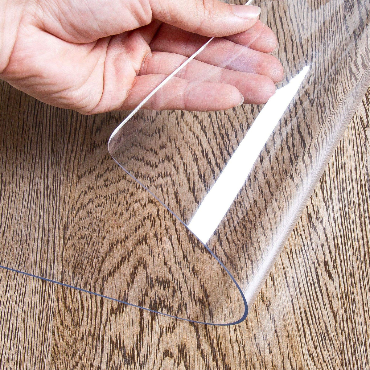 Ostepdecor Clear Table Protector, 40 X 20 Inch Clear Table Cover, 1.5Mm Thick Desk Cover Plastic Table Protector Clear Table Pad