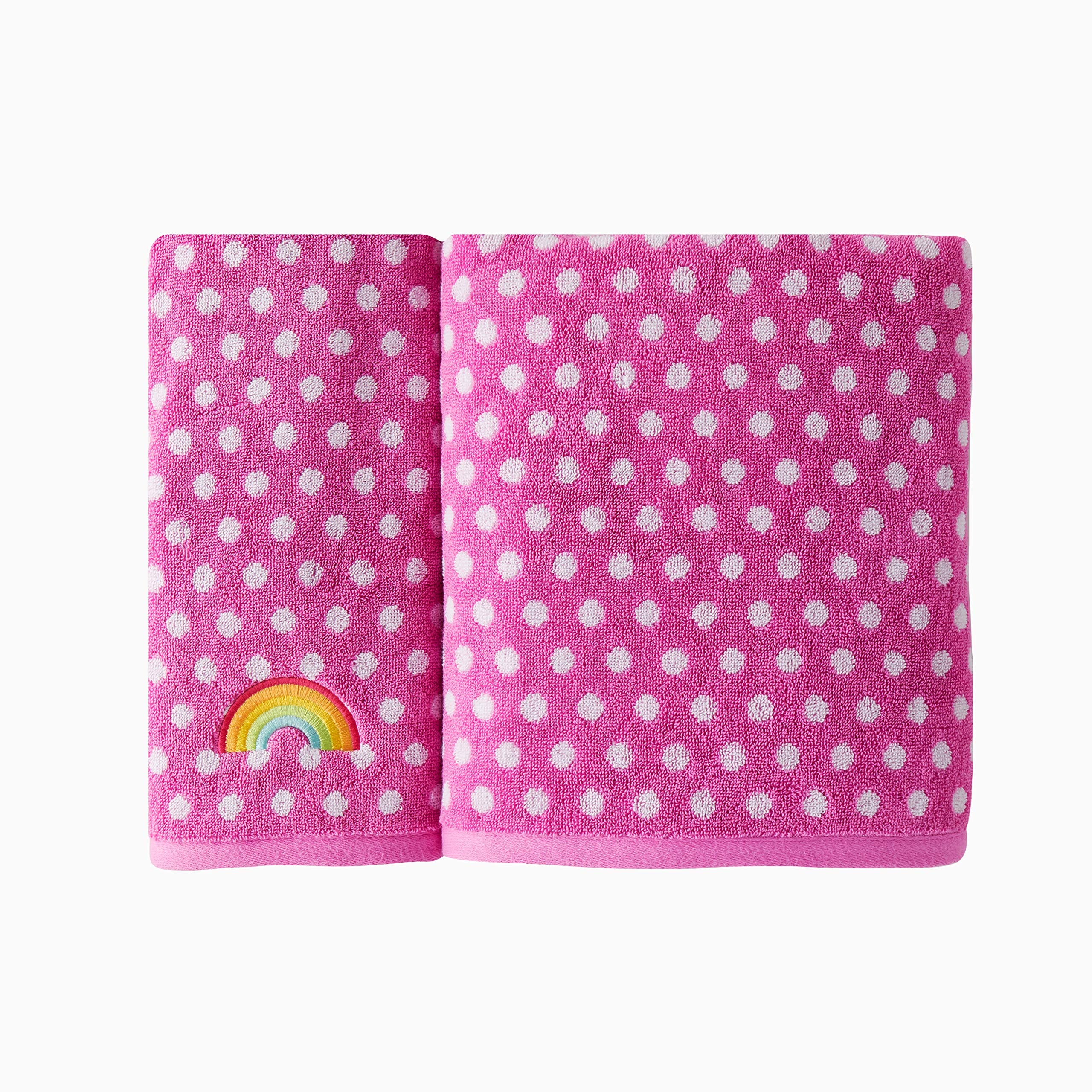 Skl Home Rainbow Cloud 2 Pc Hand Towel, Pink