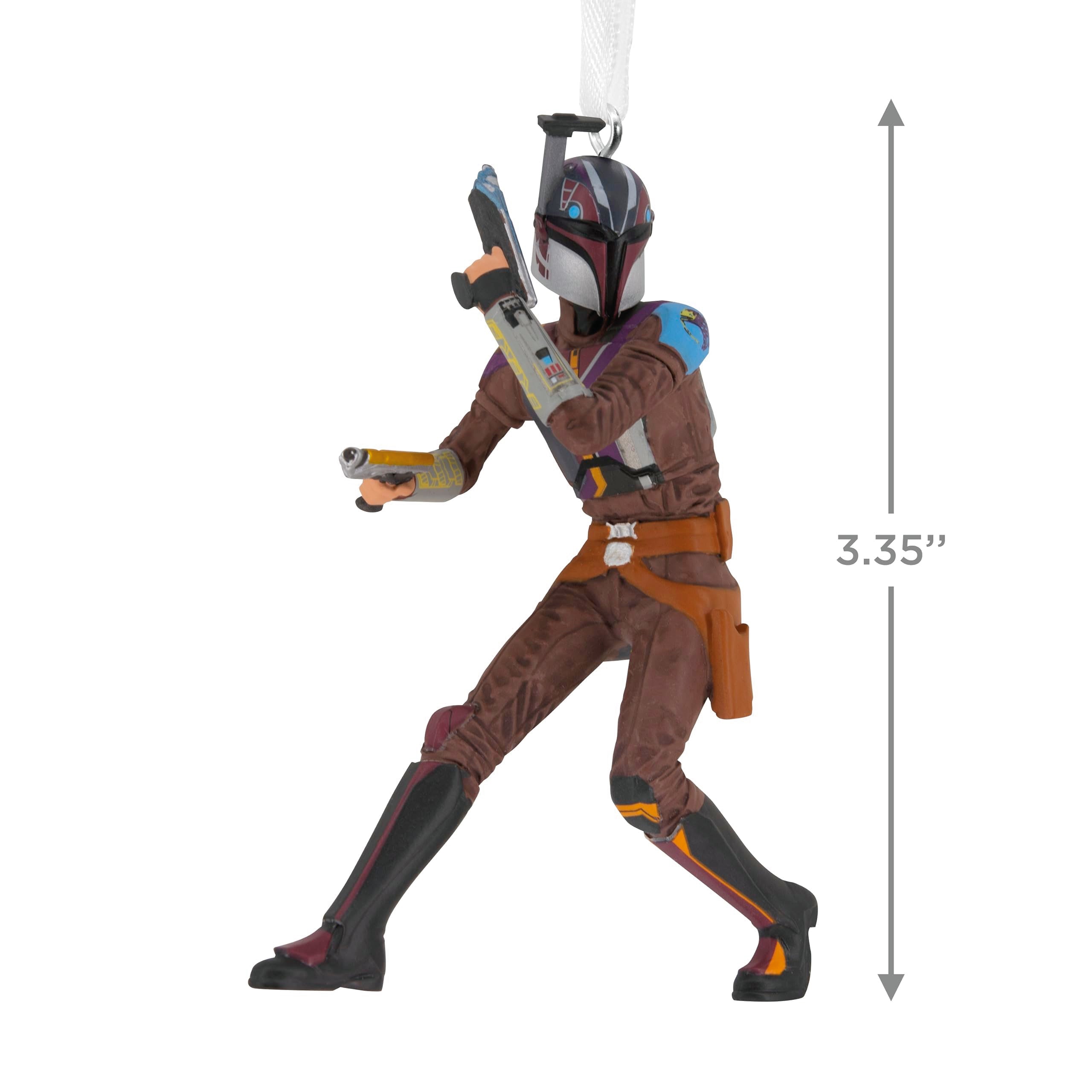 Hallmark Star Wars Ahsoka Sabine Wren Christmas Ornament - Resin, Sparrow Color, Model 0003HCM2165