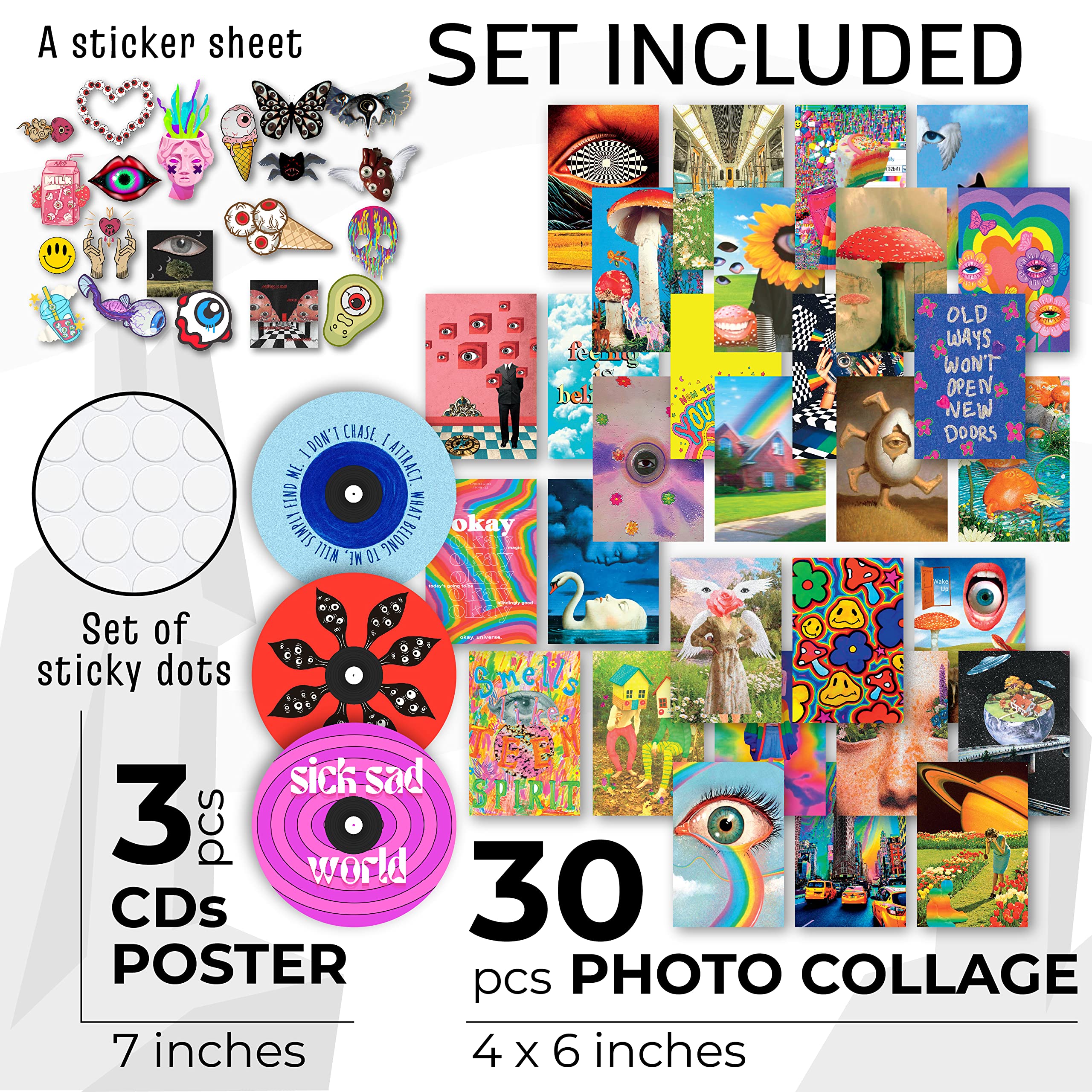 97 Decor Weirdcore Room Decor - Weirdcore Aesthetic Poster  Weirdcore Accessories  Cute Weird Core Stuff Wall Bedroom  Trippy Posters for Room Aesthetic  Weird Psychedelic Room Decor (8x10 UNFRAMED)