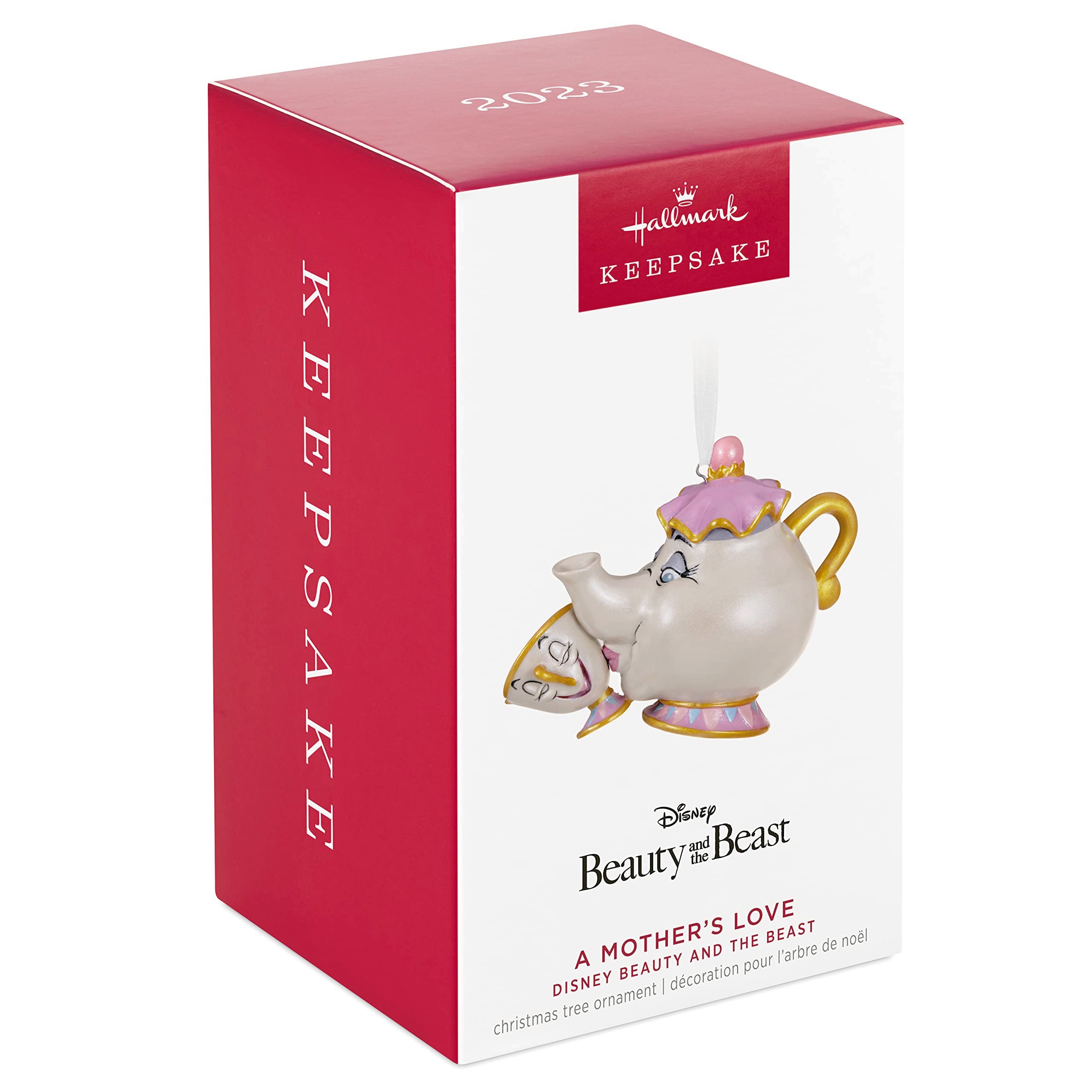 Hallmark Keepsake Christmas Ornament 2023, Disney Beauty and the Beast, A Mother s Love, Mrs. Potts and Chip