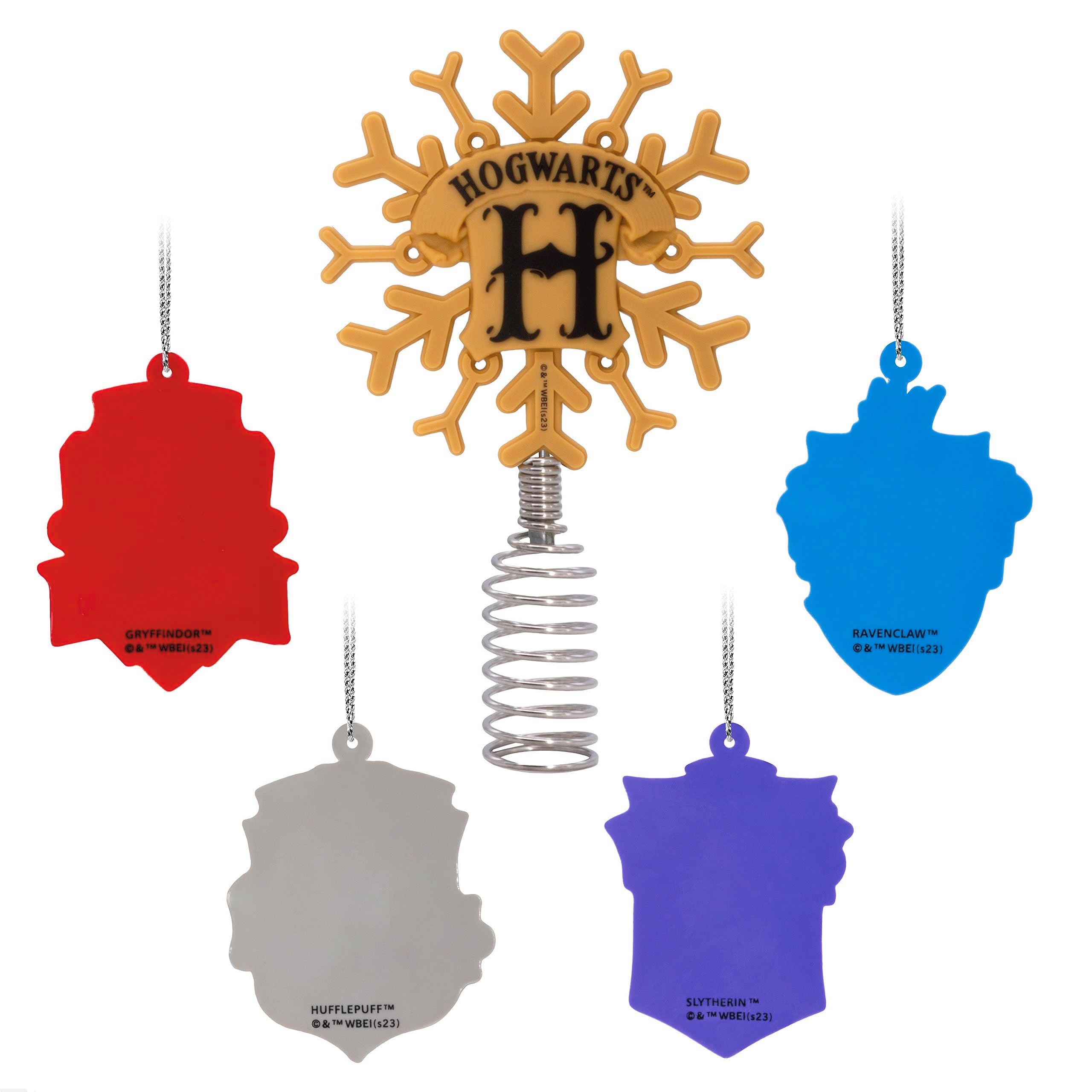 Hallmark Harry Potter 5 Miniature Christmas Tree Topper and 1.89 Mini Ornaments, Set of 5, Shatterproof