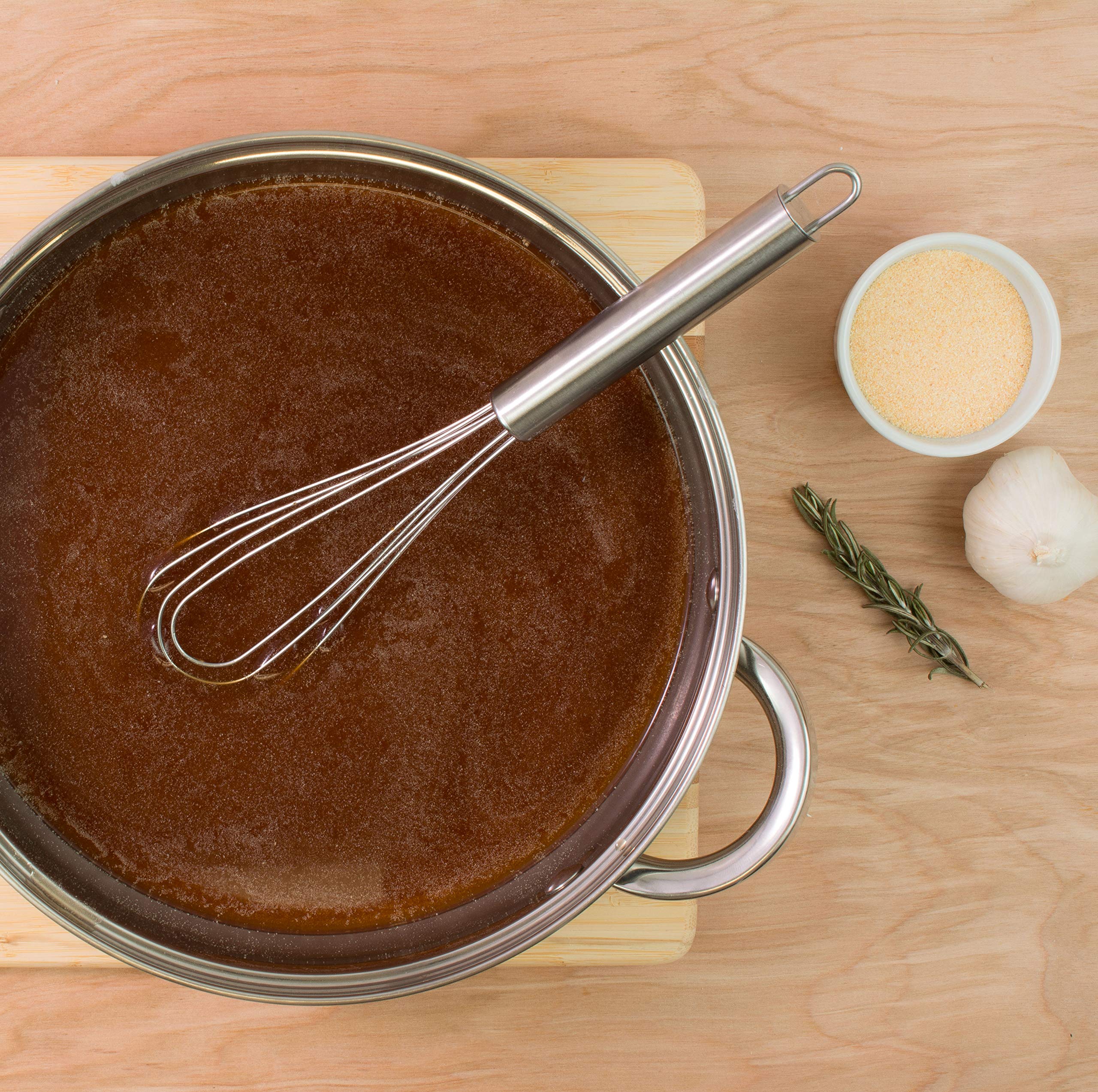 Mrs. Andersons Baking Flat Roux Whisk, Stainless Steel