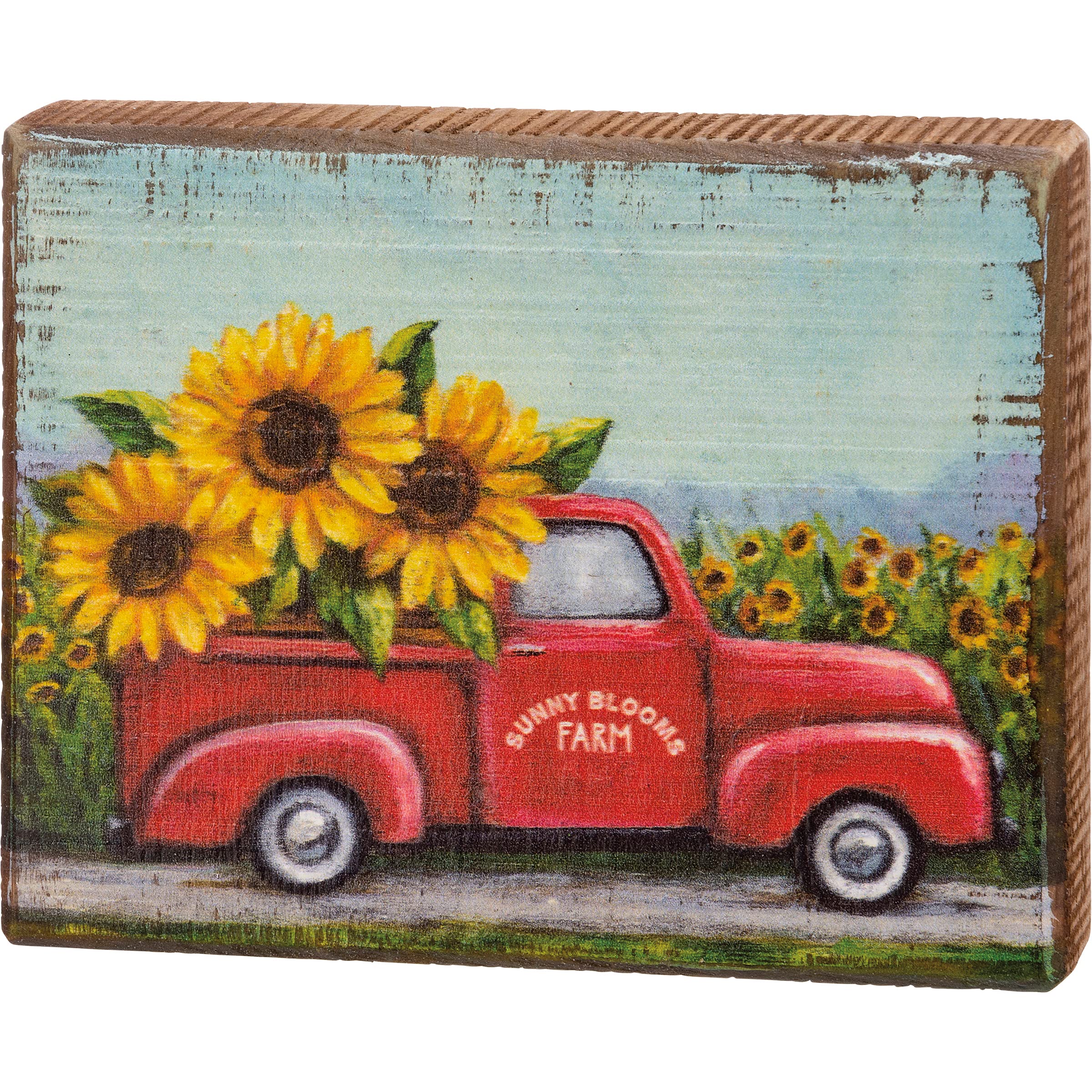 Primitives by Kathy Sunny Blooms Farm Home D  cor Sign