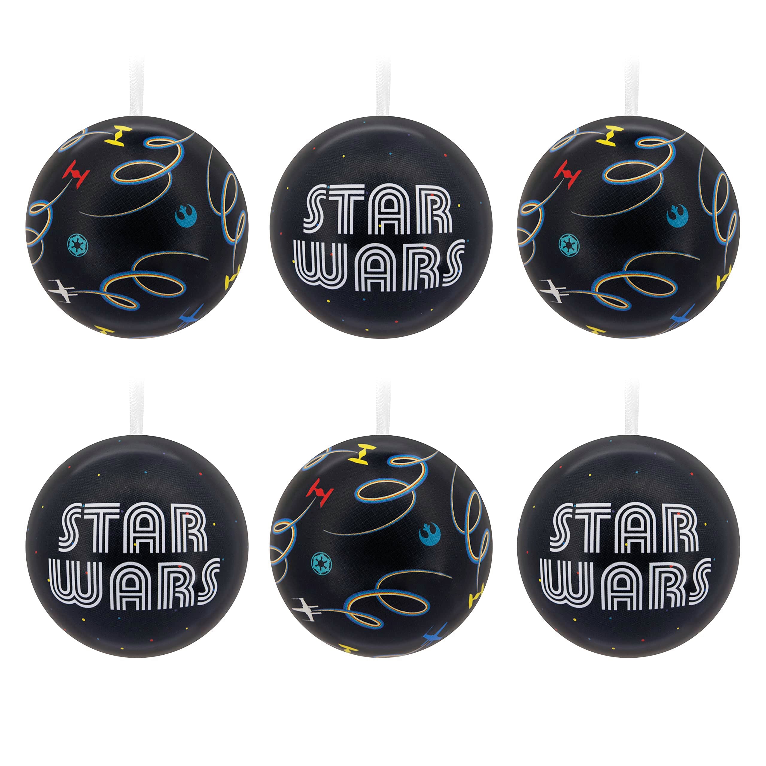 Hallmark Star Wars Tin Ball Christmas Ornaments, Set of 12, May The 4th