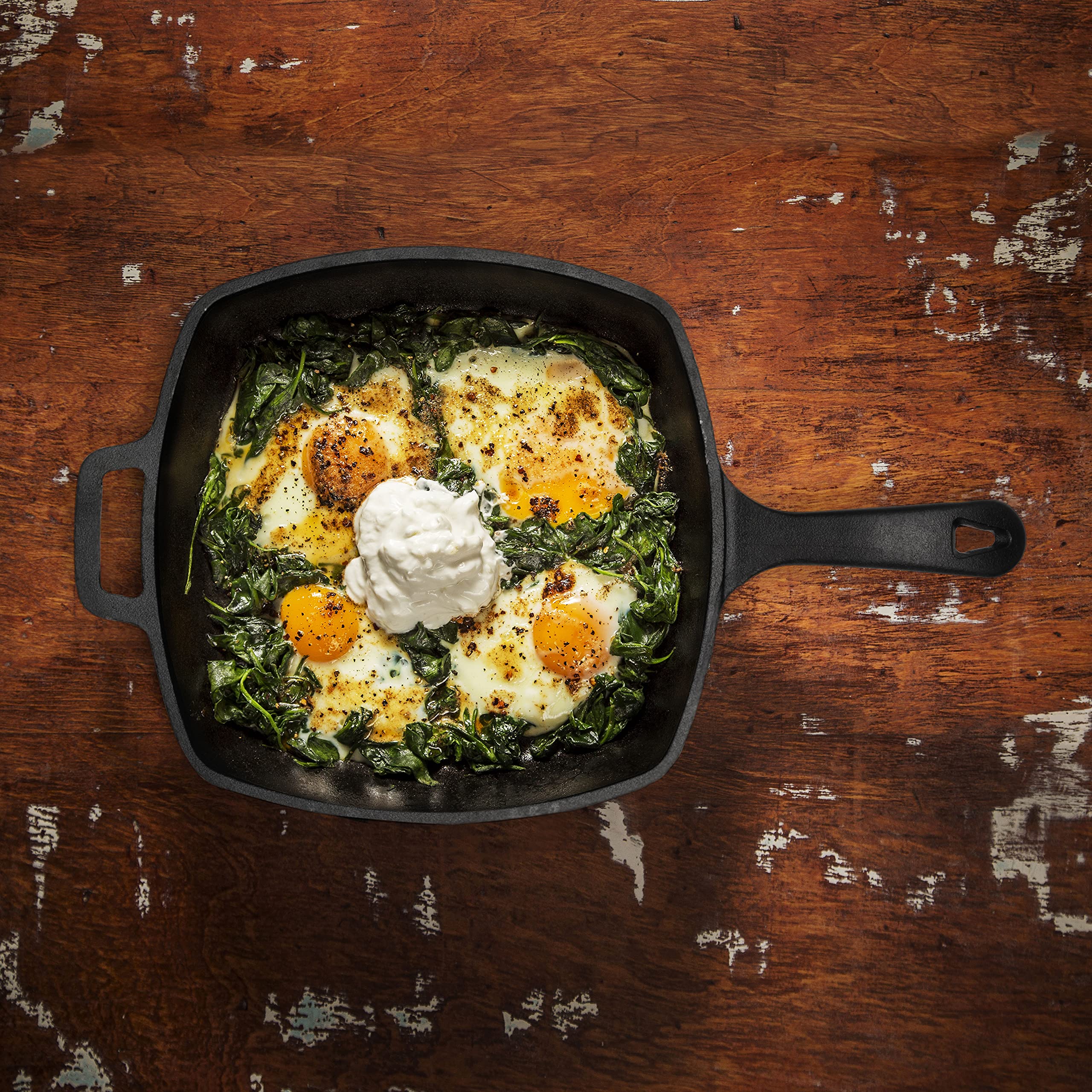 Commercial Chef Cast Iron Skillet, 10.5