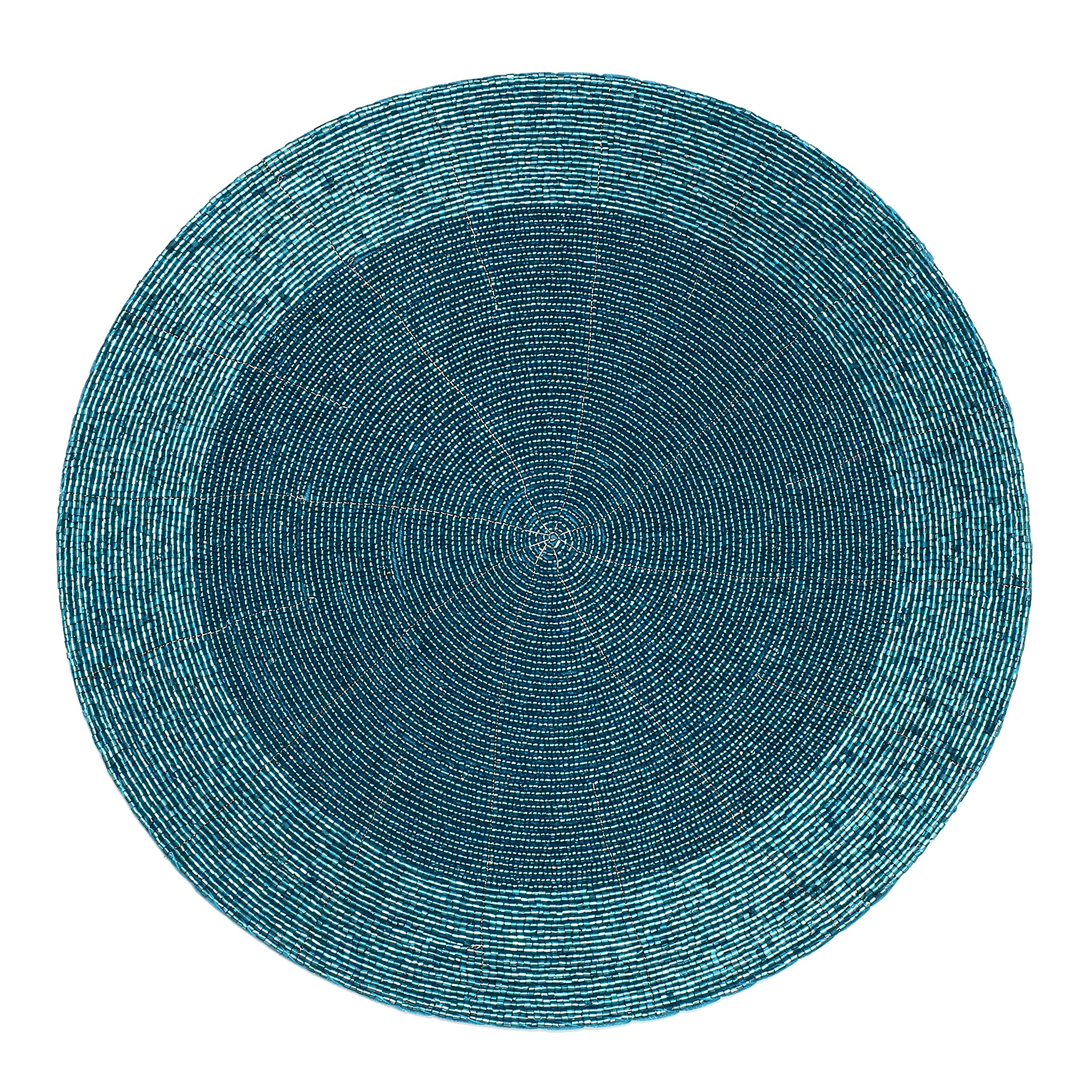 Lightnpro Christmas Table Mat, Round Christmas Placemat, Beaded Placemat Charger Plate For Thanksgiving Holiday New Year Family