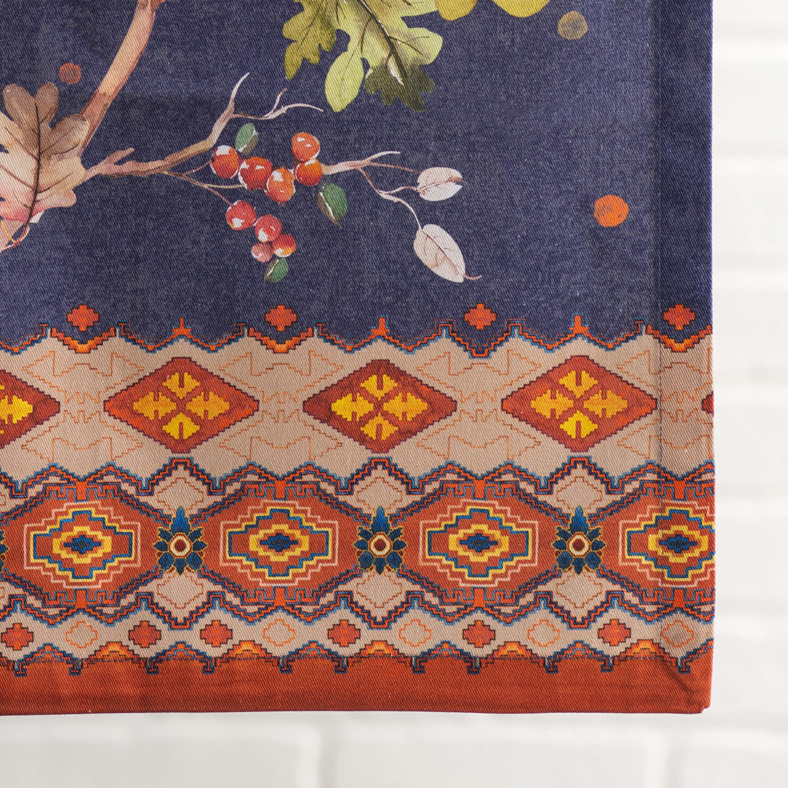 Maison D' Hermine Tablerunner 100% Cotton Table Runner Decorative Table Covers, Dining, Home, Wedding, Buffet, Kelim - Infinity
