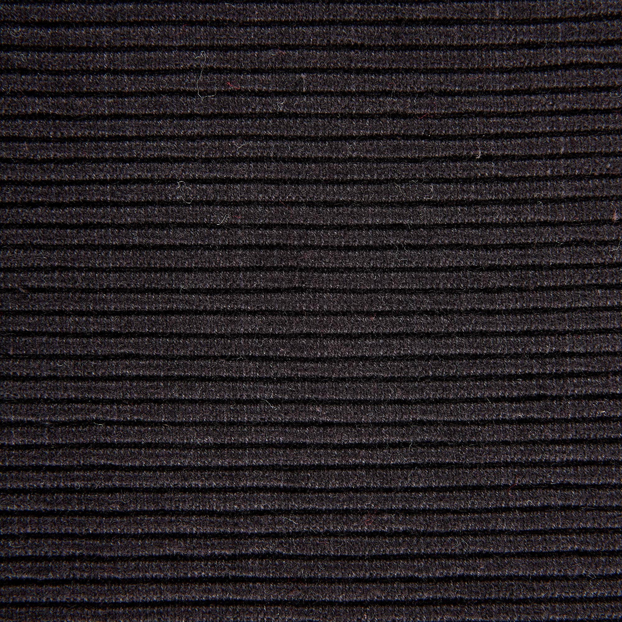 DII Black Ribbed Table Runner 13x72