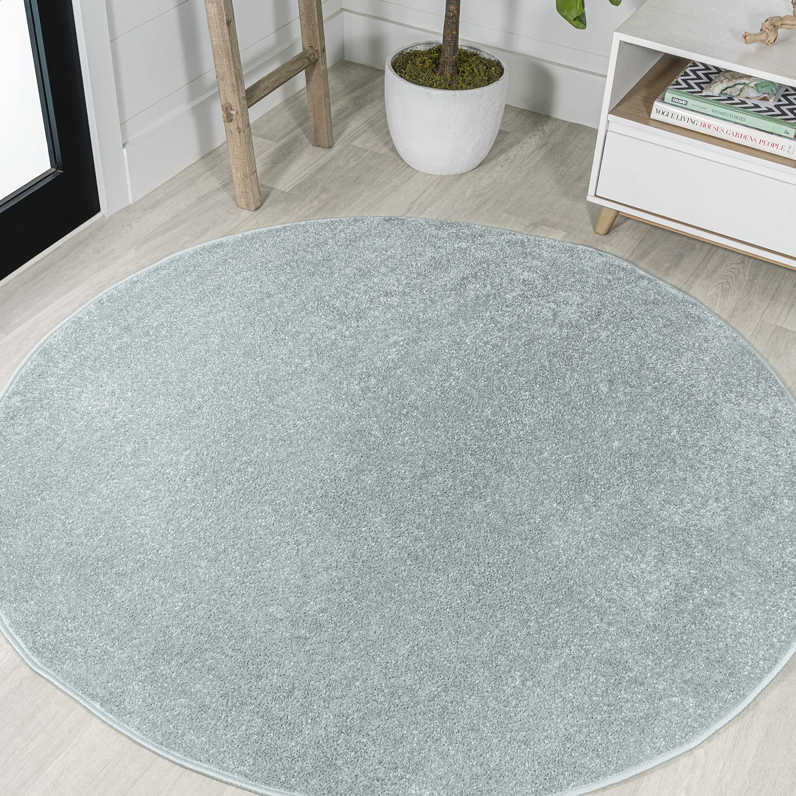 JONATHAN Y SEU100S-8R Haze Solid Low-Pile Indoor Area Rug, Coastal, Bohemian, Minimalist, Classic, Casual for Bedroom,Kitchen,Li