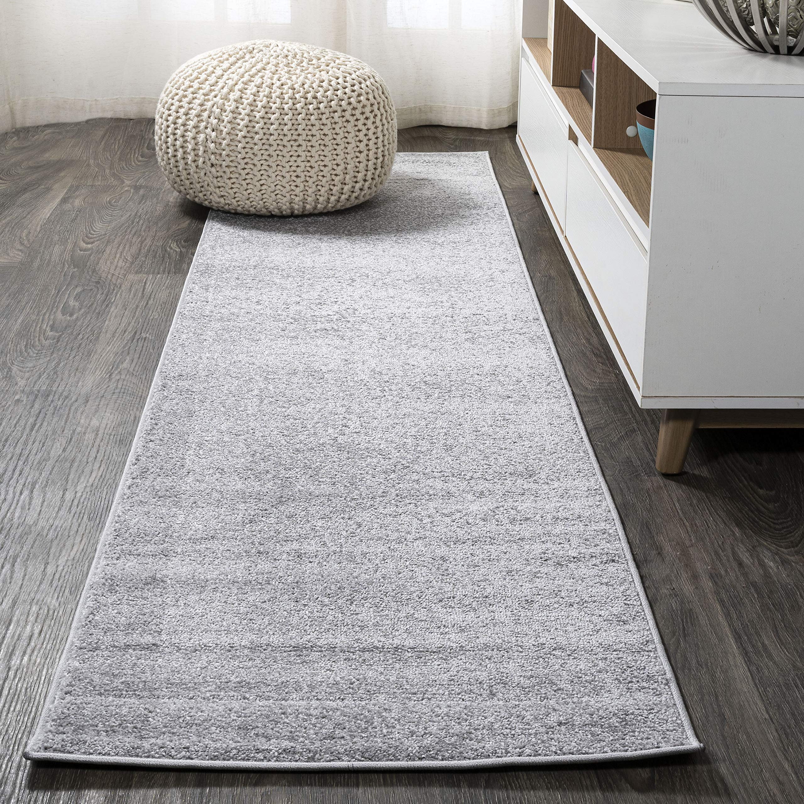 JONATHAN Y SEU100K-28 Haze Solid Low-Pile Indoor Area-Rug Casual Contemporary Solid Traditional Easy-Cleaning Bedroom Kitchen Li