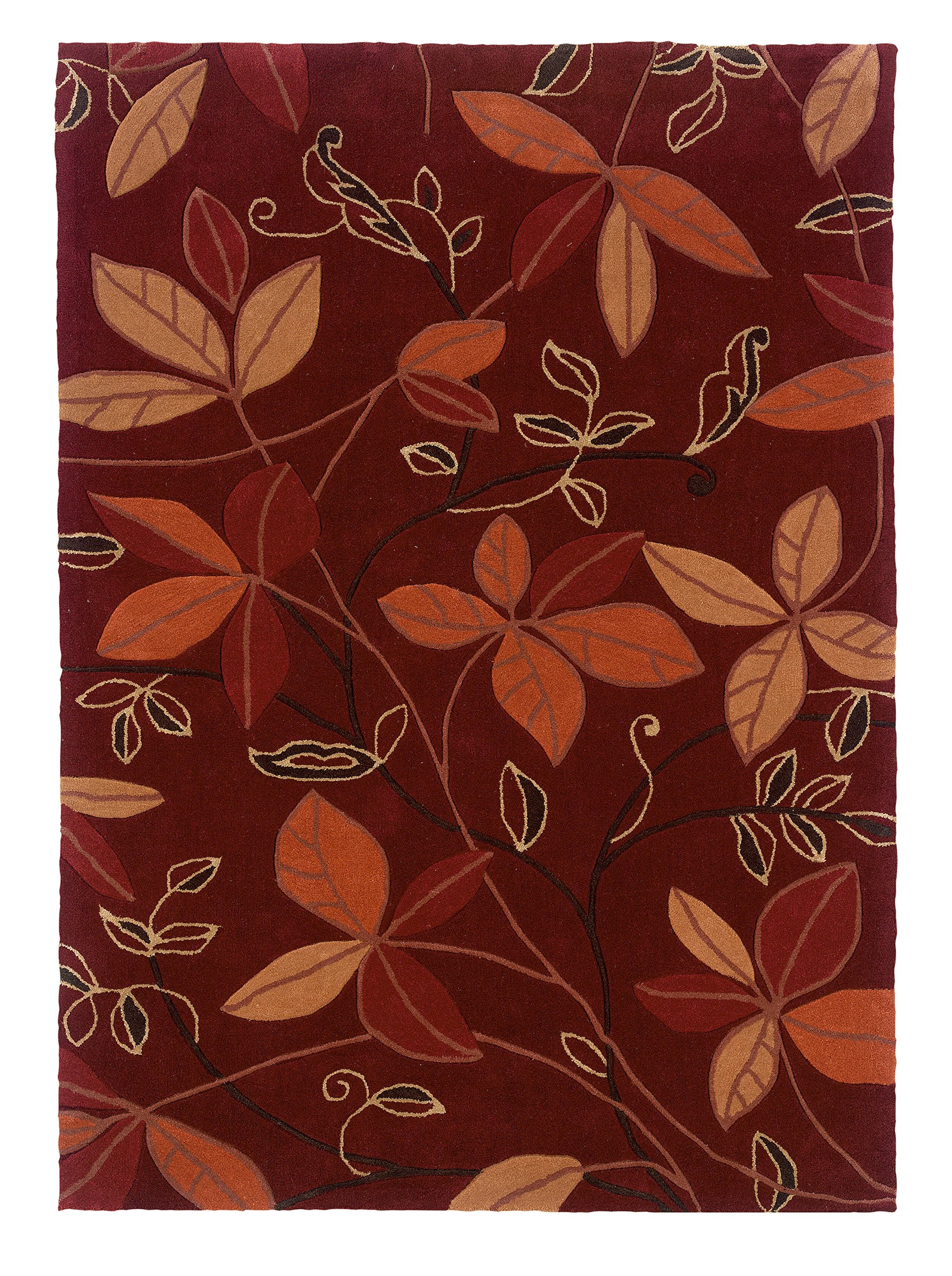 Trio Floating Garnet & Orange 8x10, Rug
