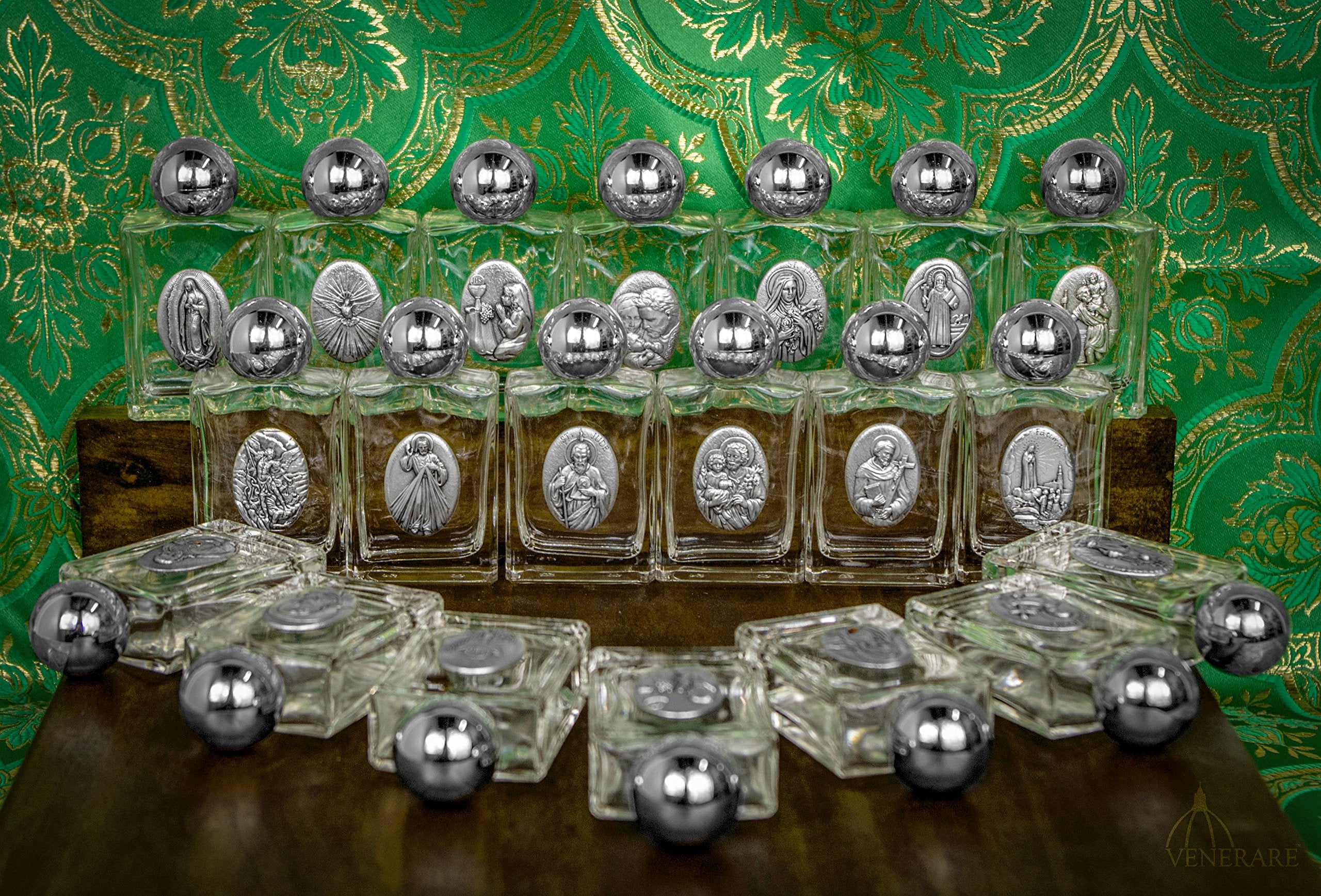 Venerare Glass Holy Water Bottle (Our Lady of Fatima)