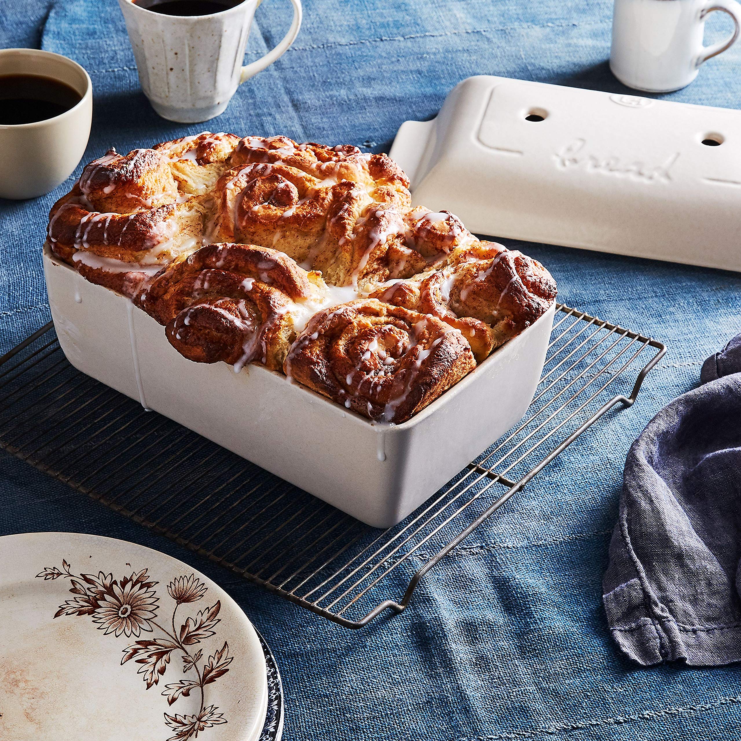 Emile Henry Charcoal Bread Loaf Baker, 11.02 X 5.12 X 4.72In