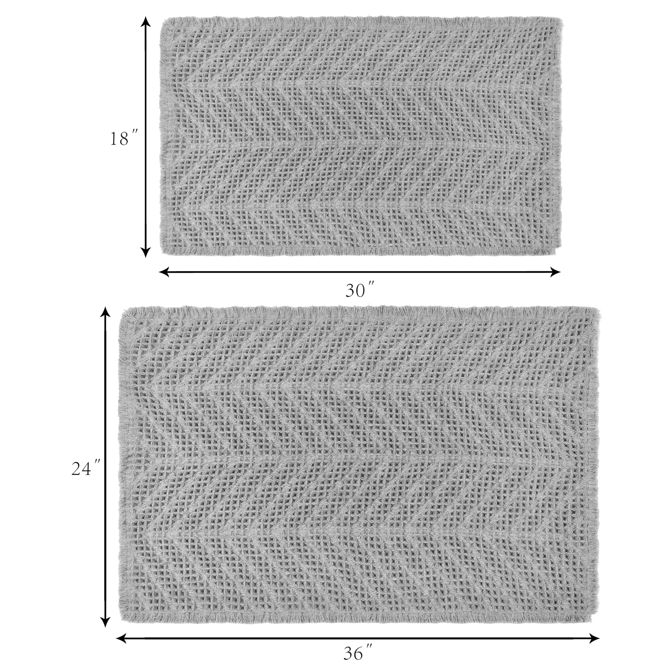 Bululom Bathroom Rugs Mat,Upgraded Waffle Bath Mat,Super Absorbent Non Slip Bath Rugs,Machine Washable Bathroom Rugs For Bathroo