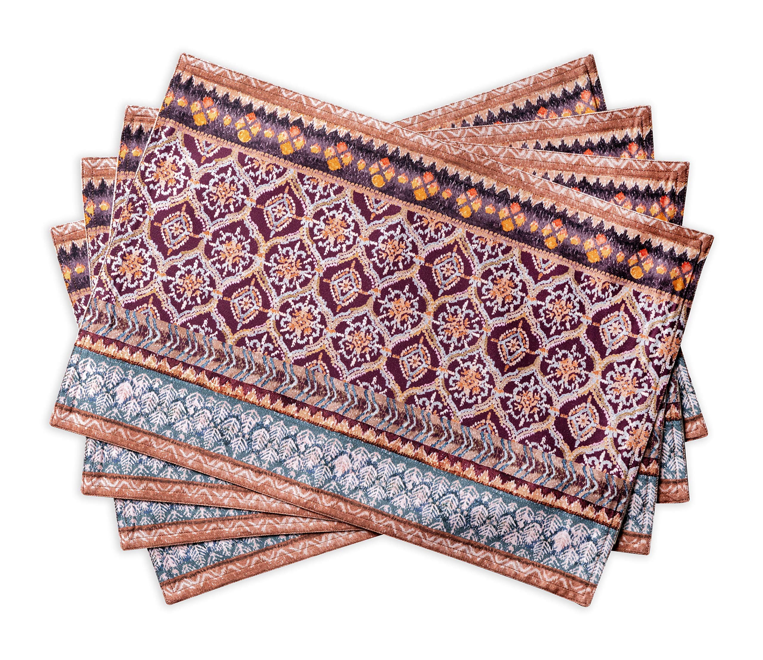 Maison D' Hermine Placemat 100% Cotton Cloth Placemats Decorative Washable Placemats, Home, Kitchen, Dining, Parties & Camping,