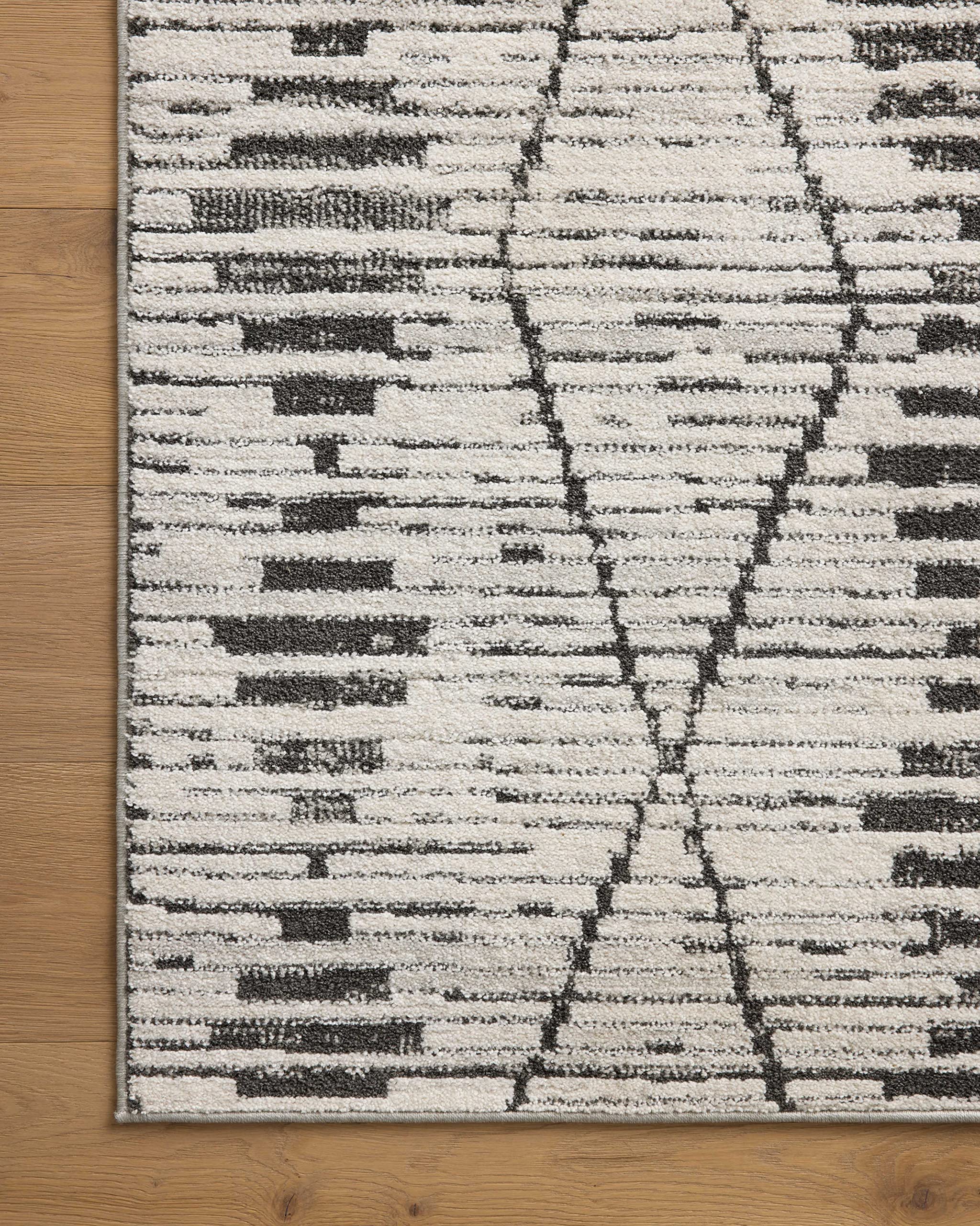 Loloi Kamala Collection KAM-02 Charcoal/Dove 7-10 x 10 Area Rug