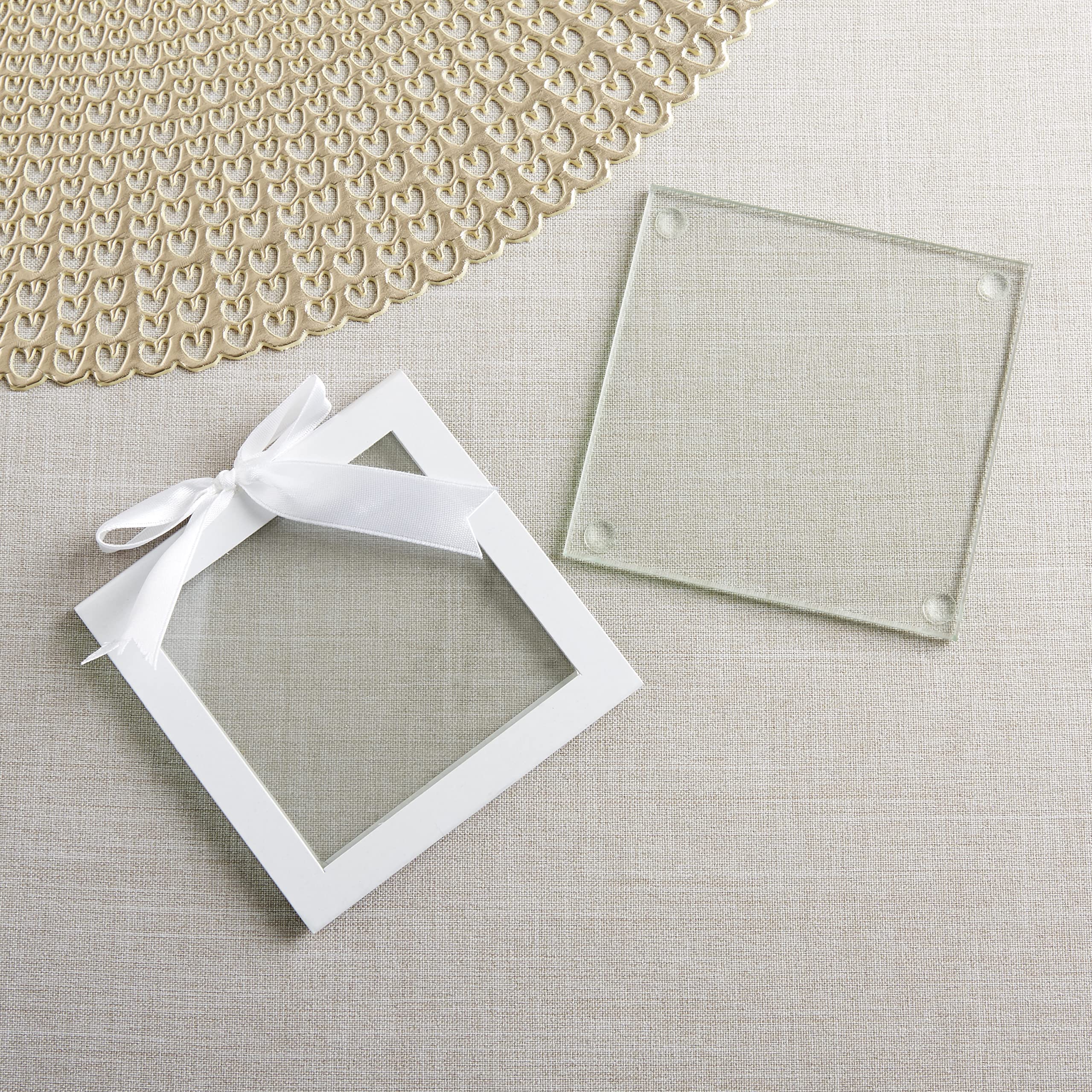 Clear DIY Glass Drink Coasters (Set of 12)  Home D?cor or DIY Party Favor