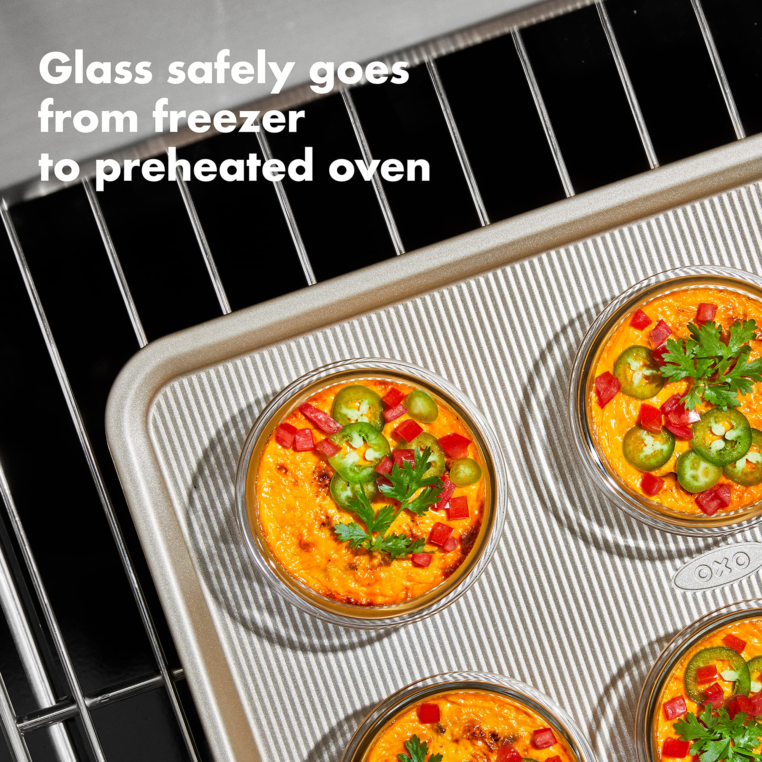 Oxo Good Grips 8 Piece Prep, Serve And Store Smart Seal Glass Food Storage Set