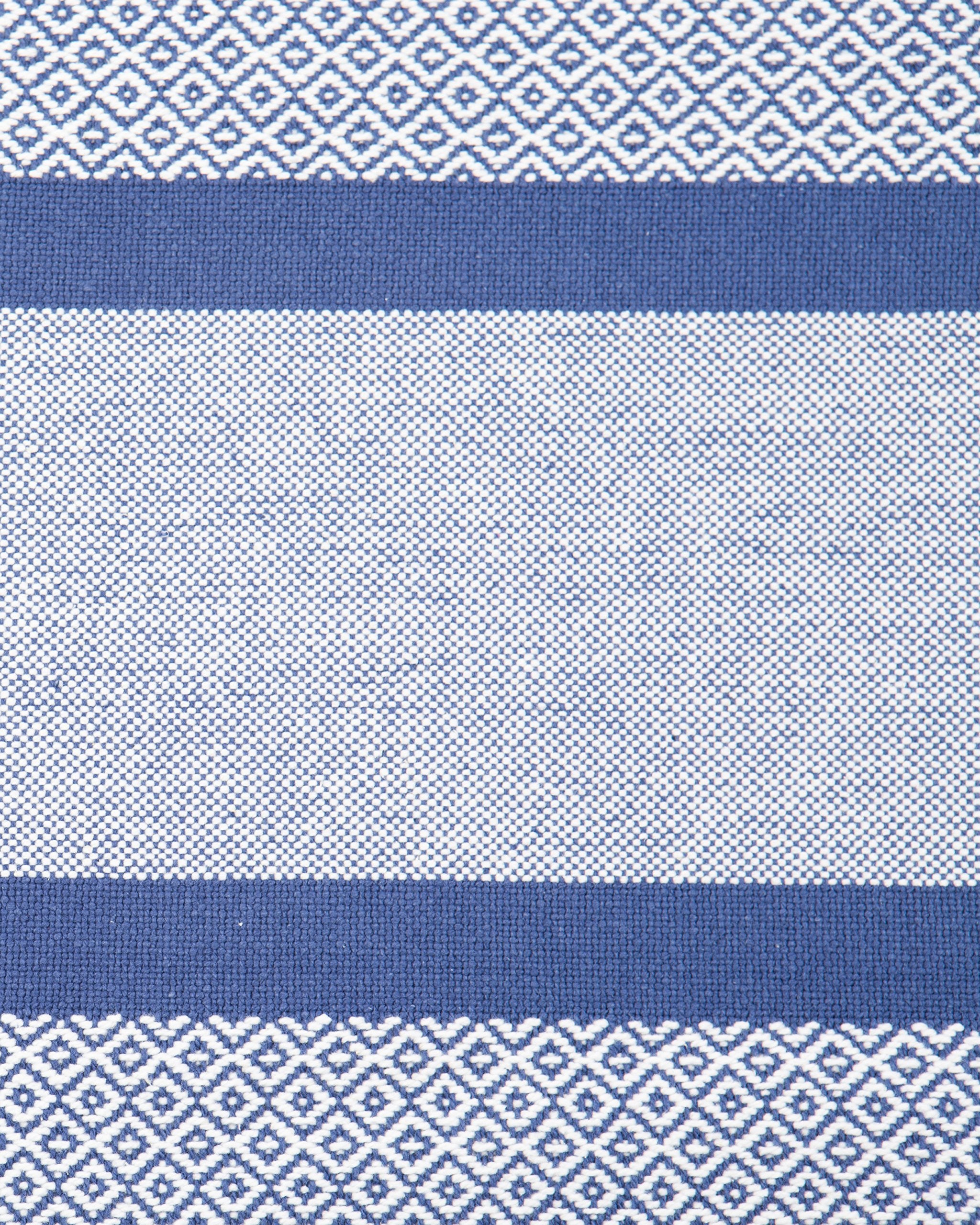 Placemats Set of 4  Woven Cloth Placemat Set  14x19 in  Blue Boho Place Mats for Kitchen or Dining Table  Washable Cotton Table Mats
