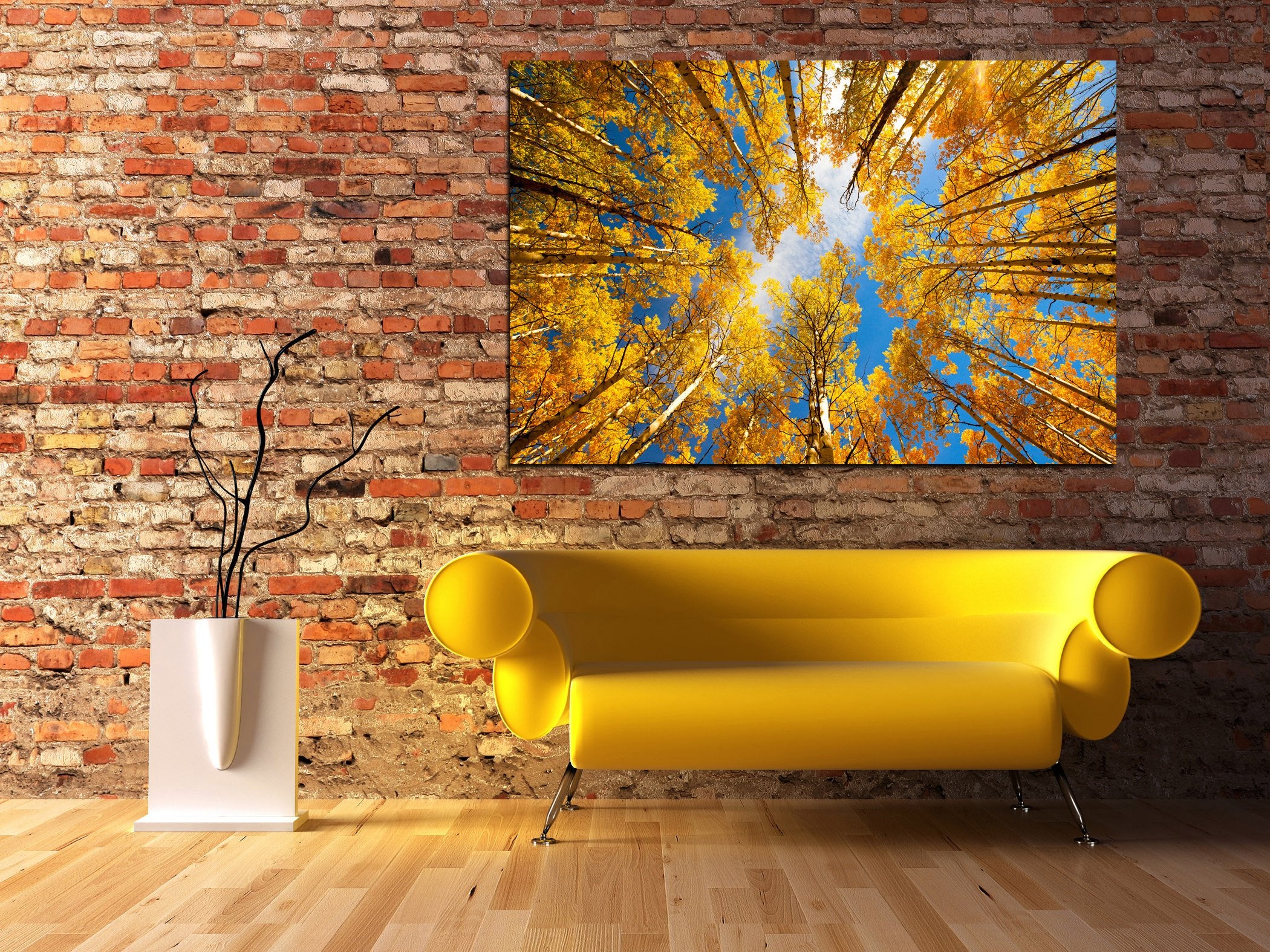 Epic Graffiti 'Towering Aspens' By Darren White, Canvas Wall Art, 12'' X 18''