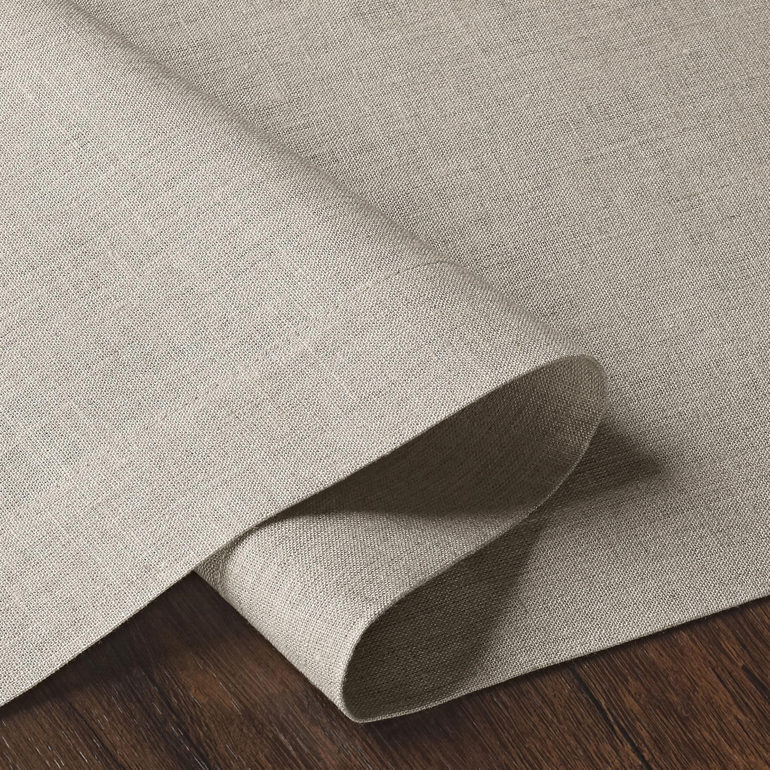 D'Moksha Linen Table Runner 120 Inches Long, Charcoal Grey Table Runner, Fall Table Runner, Long Table Runner For Thanksgiving,