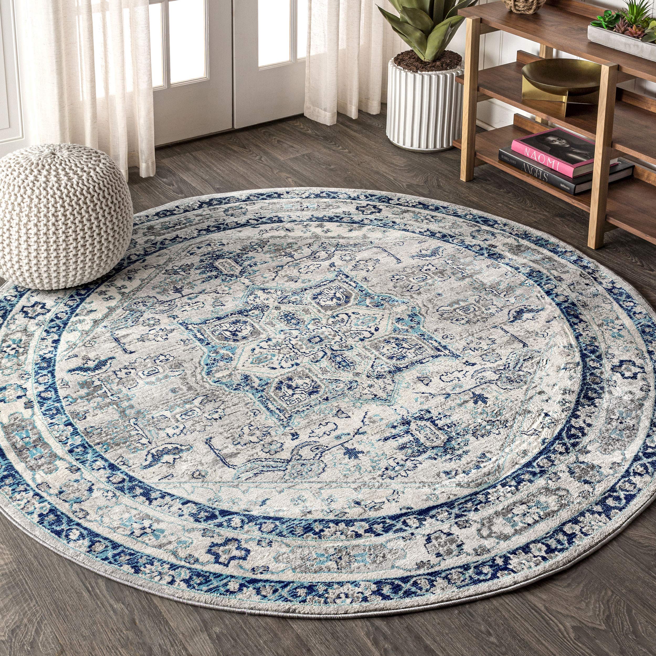 JONATHAN Y MDP106A-28 Modern Vintage Medallion Traditional Indoor Area -Rug Country Easy -Cleaning Bedroom Kitchen Living Room N