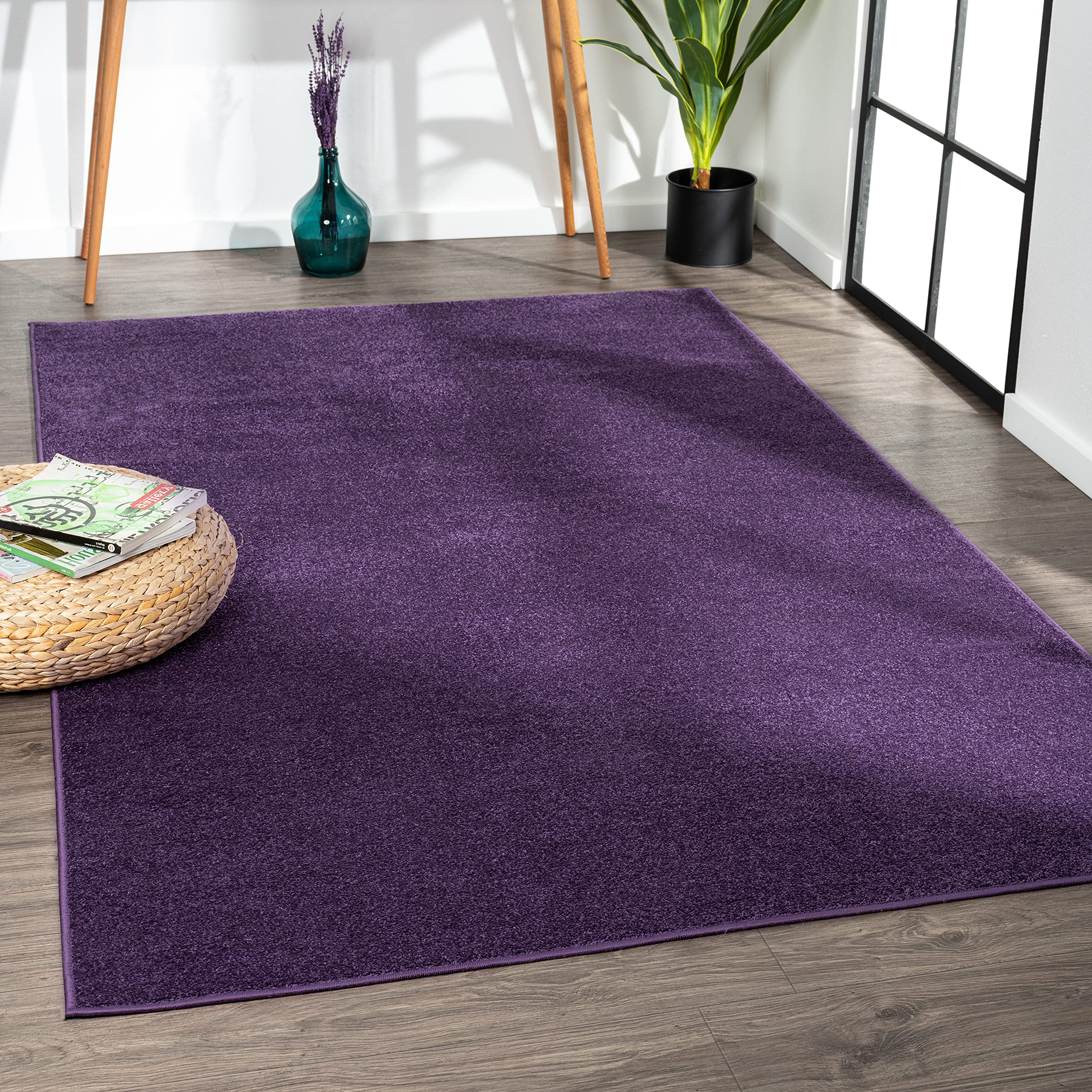 JONATHAN Y SEU100N-4 Haze Solid Low-Pile Indoor Area-Rug, Coastal, Bohemian, Minimalist Easy-Washing,Bedroom,Kitchen,Living Room