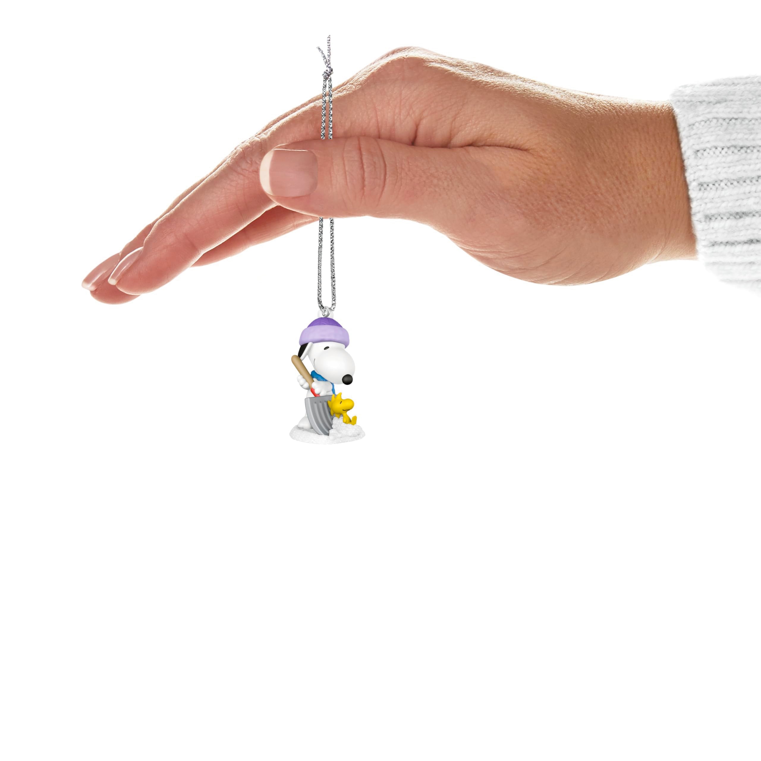 Hallmark Keepsake 1 Mini Christmas Ornament 2025, Peanuts Winter Fun with Snoopy, Gifts for Peanuts Fans