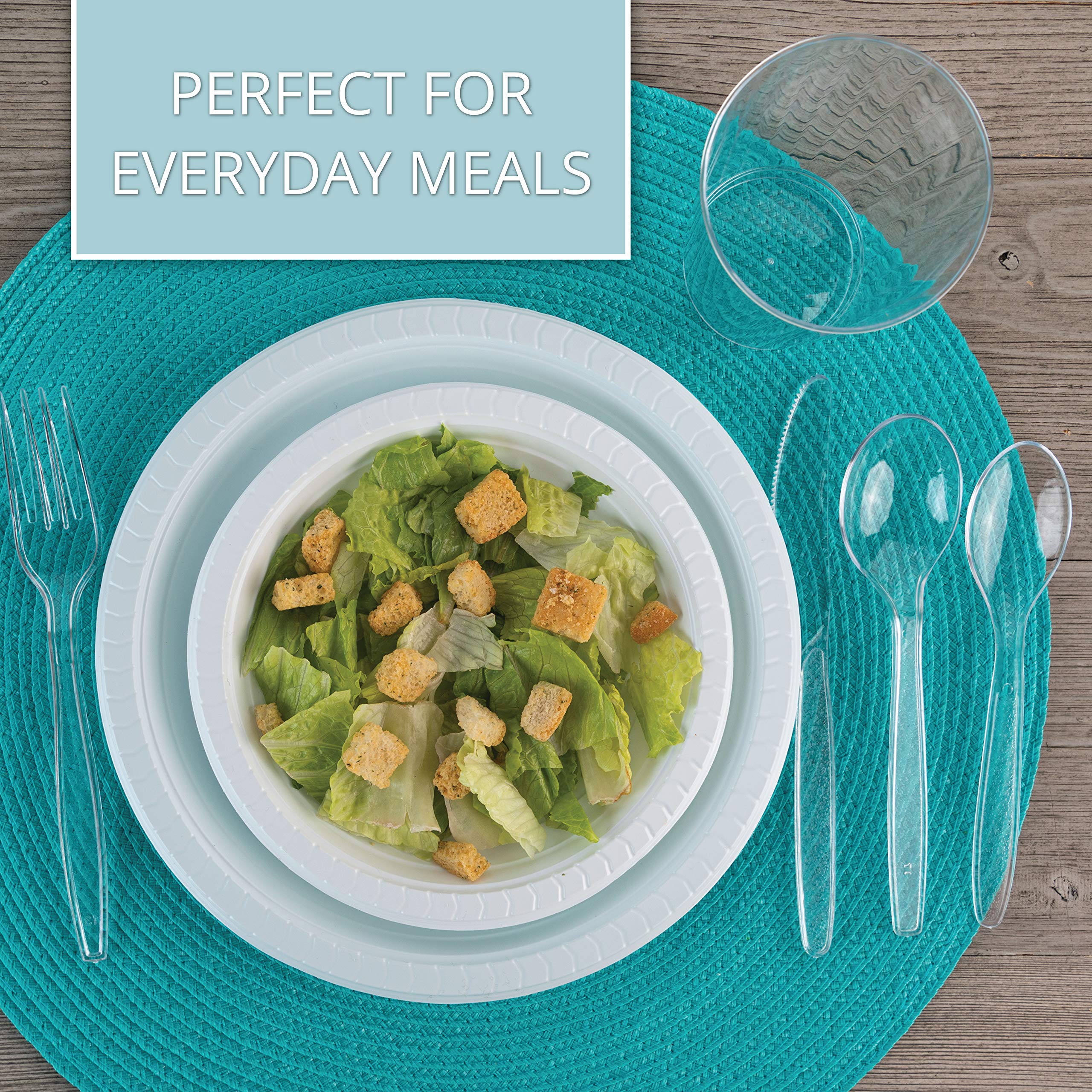 Plasticpro Disposable Clear Plastic Forks Heavyweight Utensils Pack Of 200 Count