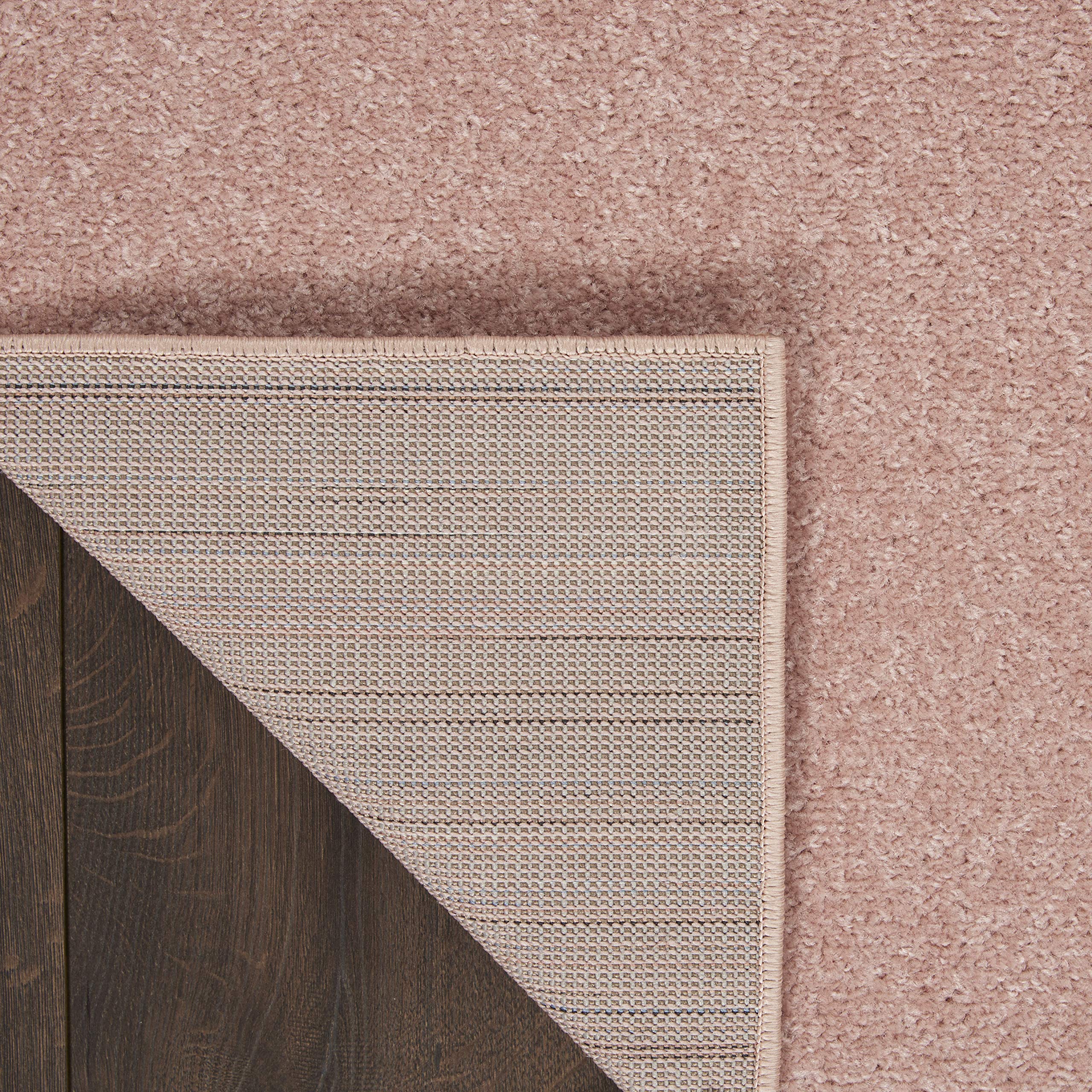 Nourison Home Essentials Indoor/Outdoor Pink 22 x 76 Area-Rug, Easy-Cleaning, Non Shedding, Bed Room, Living Room, Dining