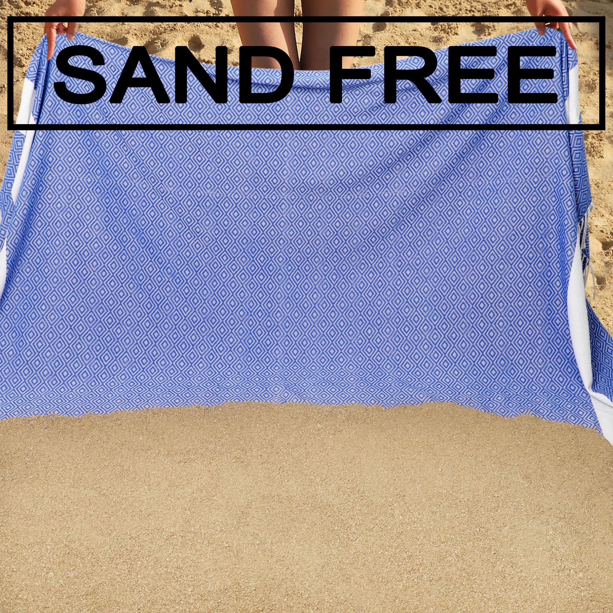 Dlebay Beach Towel 2 Pack,Sand Free Beach Towels Oversized 39 X 72,Turkish Beach Towel Quick Dry,Lightweight Pool Towels For Adu