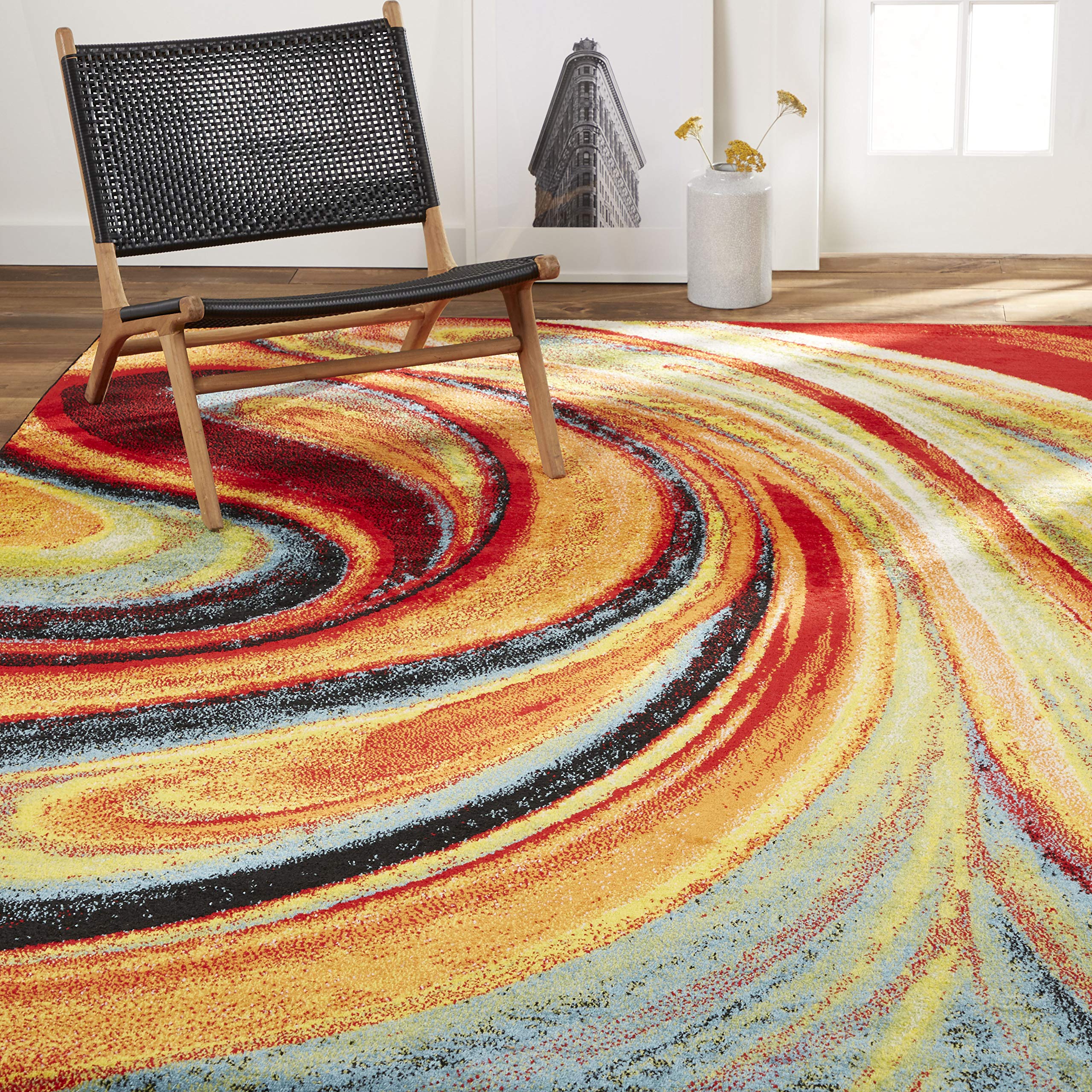 Home Dynamix Adja Modern Area Rug, Splash (3 3  x 4 3 )
