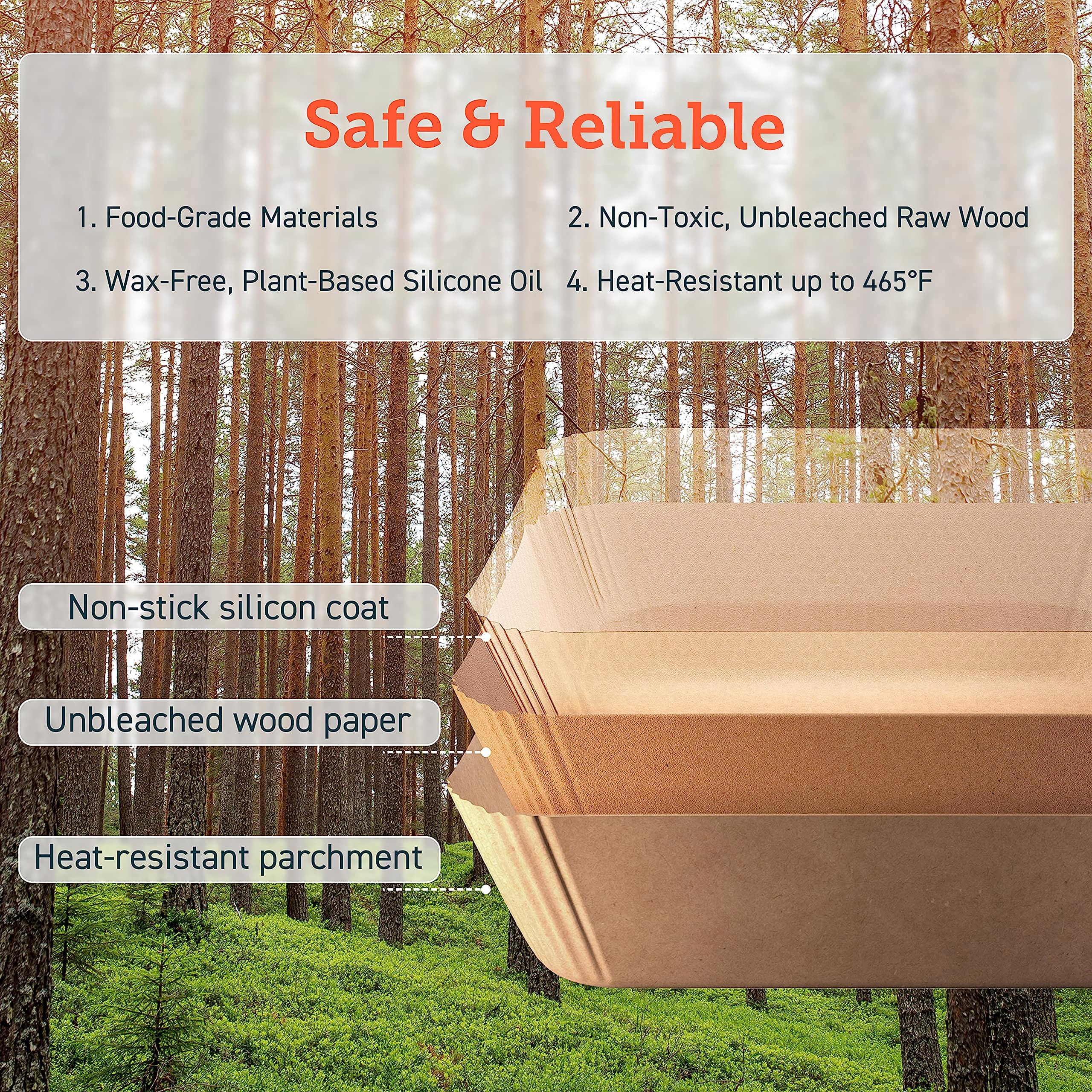 Cosori Air Fryer Liners, 100 Pcs Square Disposable Paper Liners, Non-Stick Silicone Oil Coating, Little To No Cleaning, 7.9'' Un