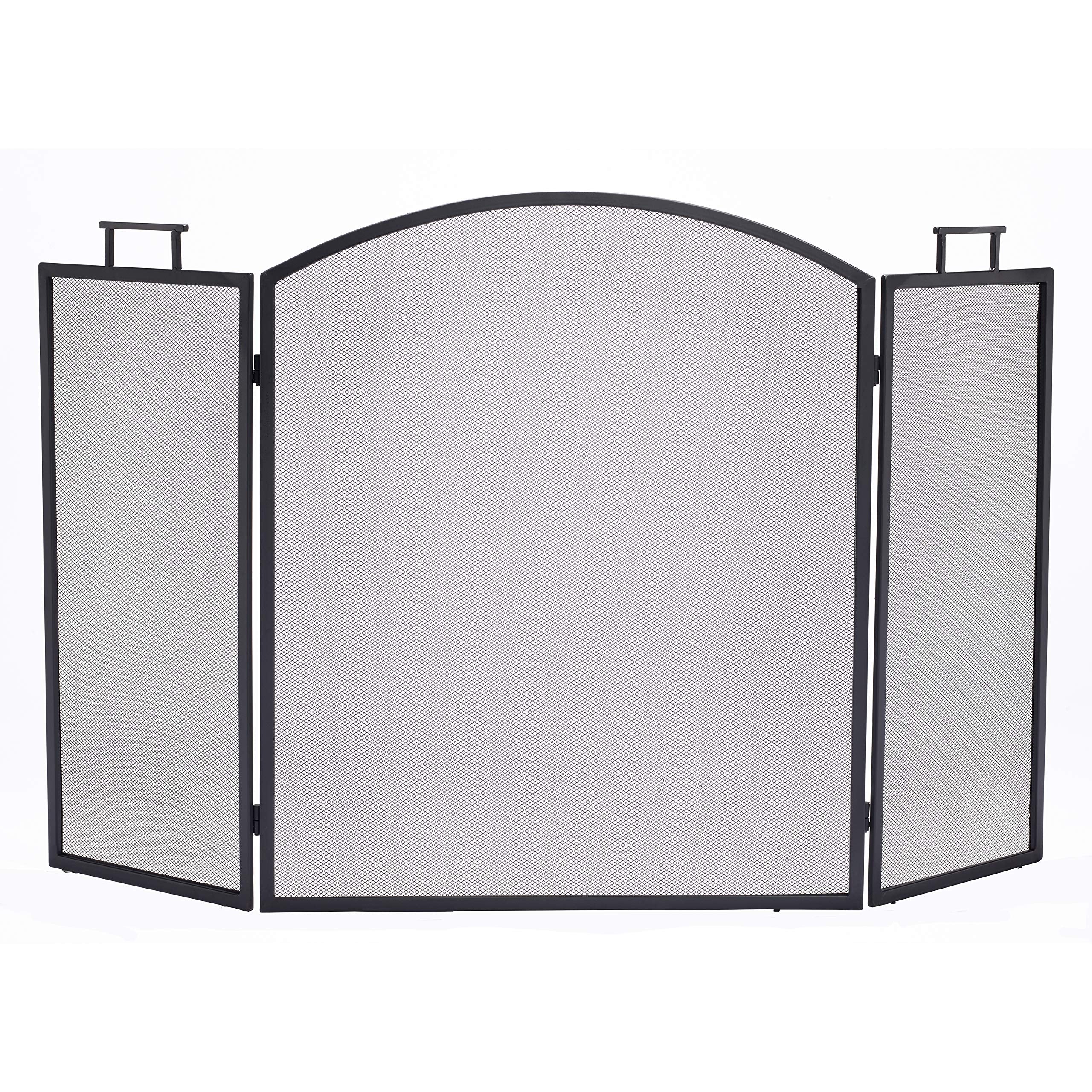 Pleasant Hearth Classic Fireplace Screen, Black