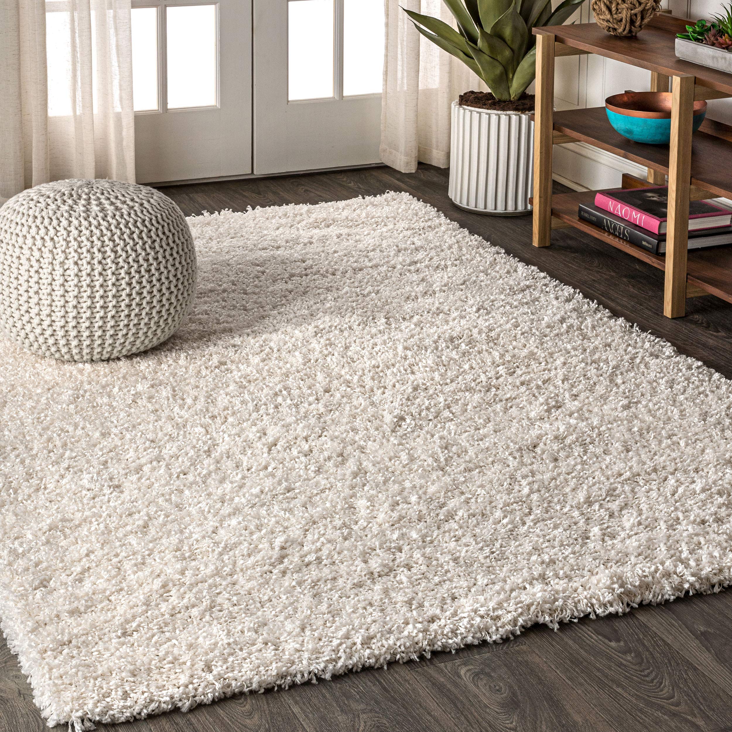 JONATHAN Y MCR106D-3 Mercer Shag Plush Indoor Area-Rug Contemporary Modern Bohemian Glam Solid Easy-Cleaning High Traffic Bedroo