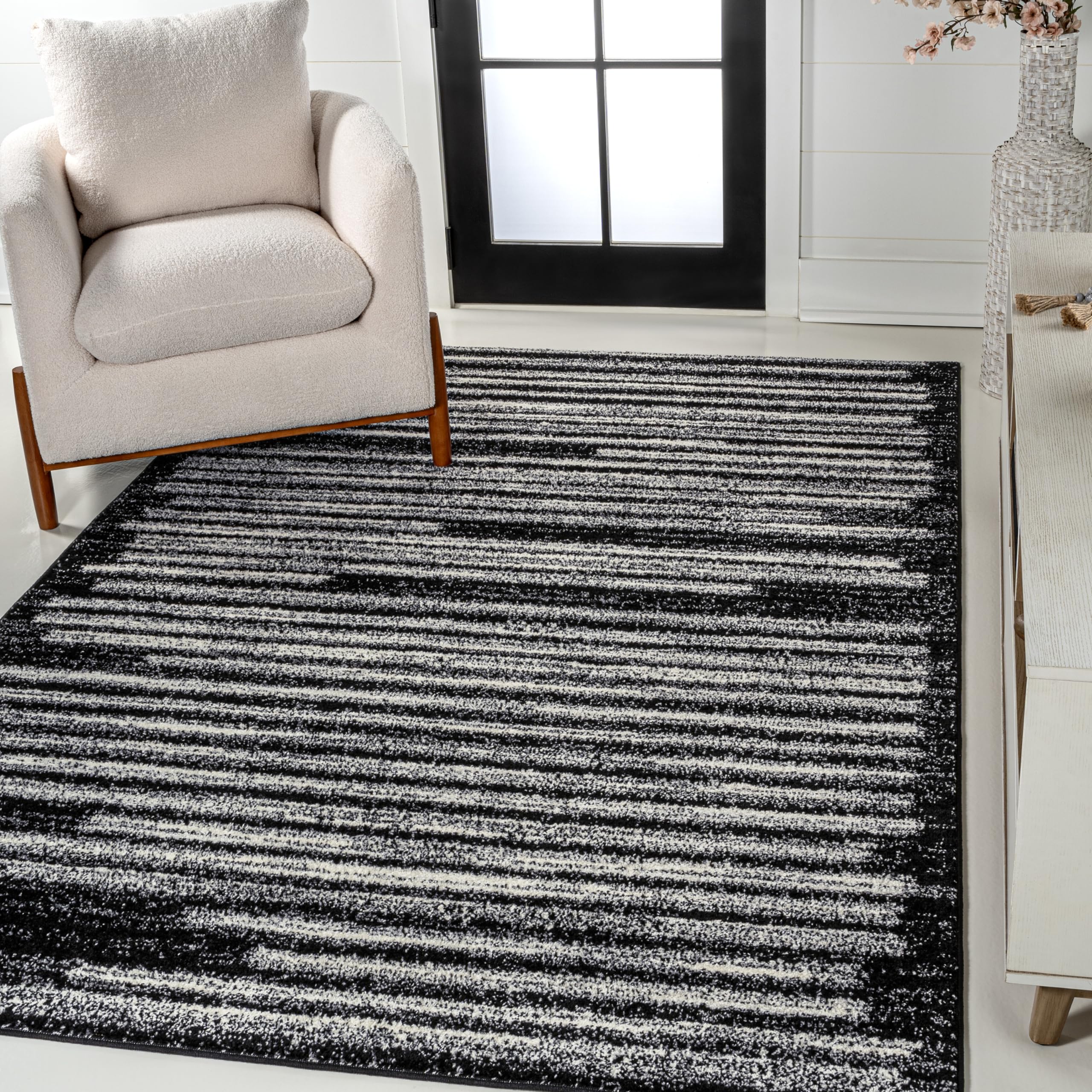 JONATHAN Y MOH207F-3 Khalil Modern Berber Stripe Area Rug, Contemporary, Bohemian, Scandinavian, Minimalistic, Rustic for Living