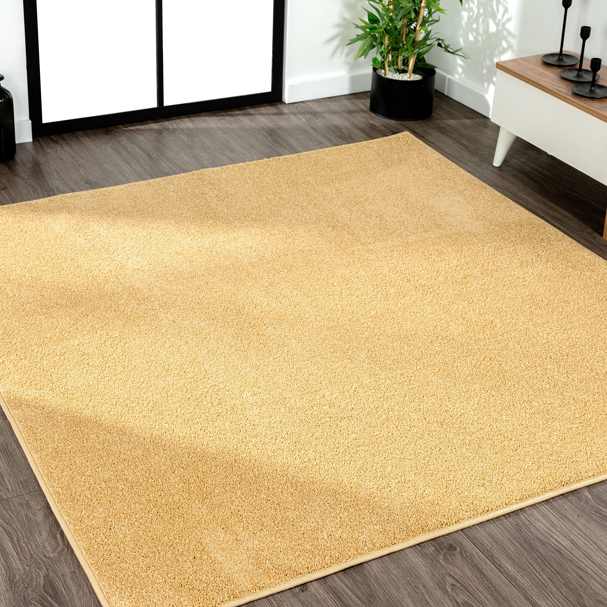 JONATHAN Y SEU100B-7SQ Haze Solid Low-Pile Indoor Area Rug, Coastal, Bohemian, Minimalist, Classic, Casual for Bedroom,Kitchen,L