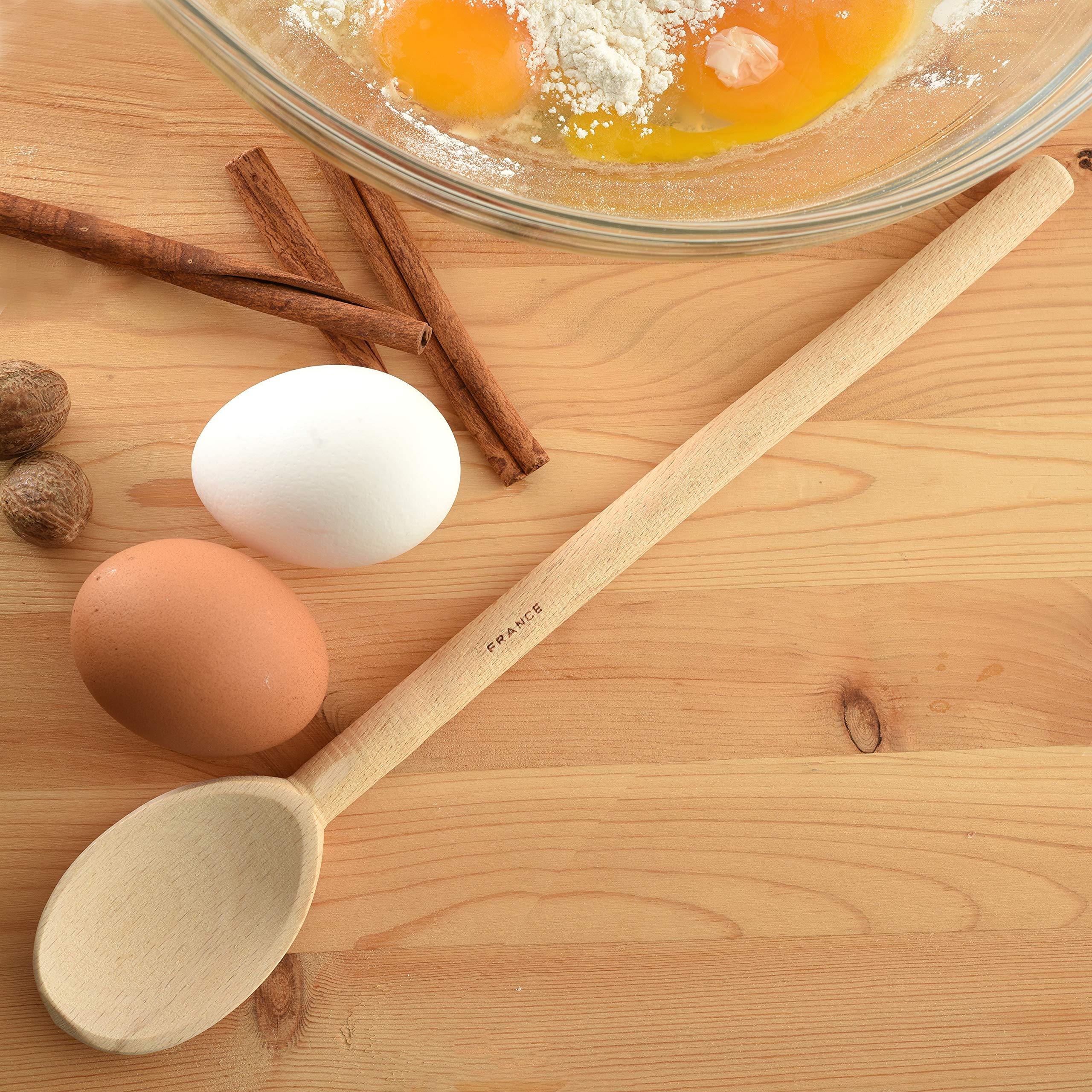 Norpro 12-Inch Beechwood Oval Spoon