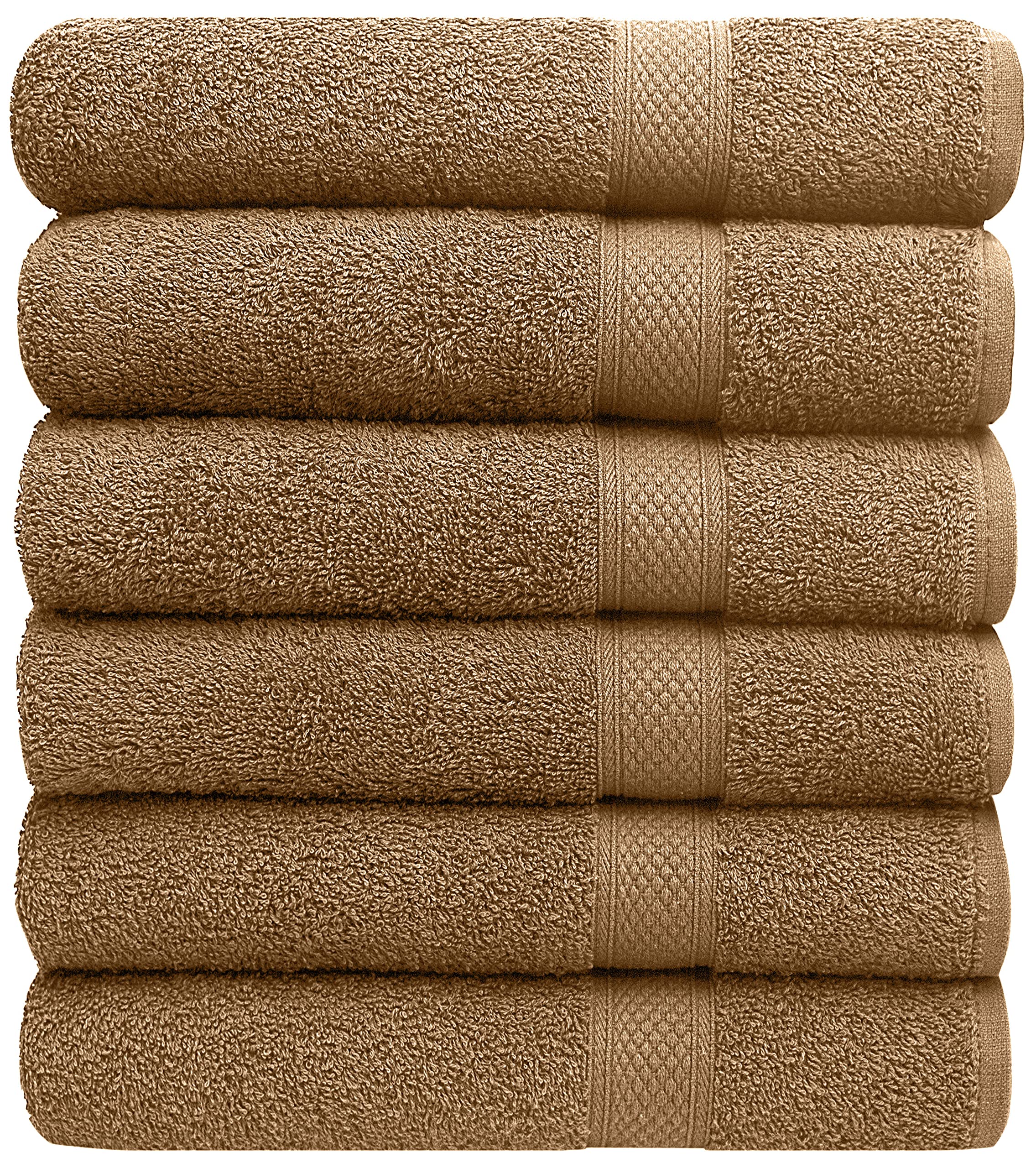 Pleasant Home Bath Towels Set Of 6 (24    X 50   ) 100% Cotton, 515 Gsm | Lightweight, Soft & Absorbent Luxury Towels For Bathro