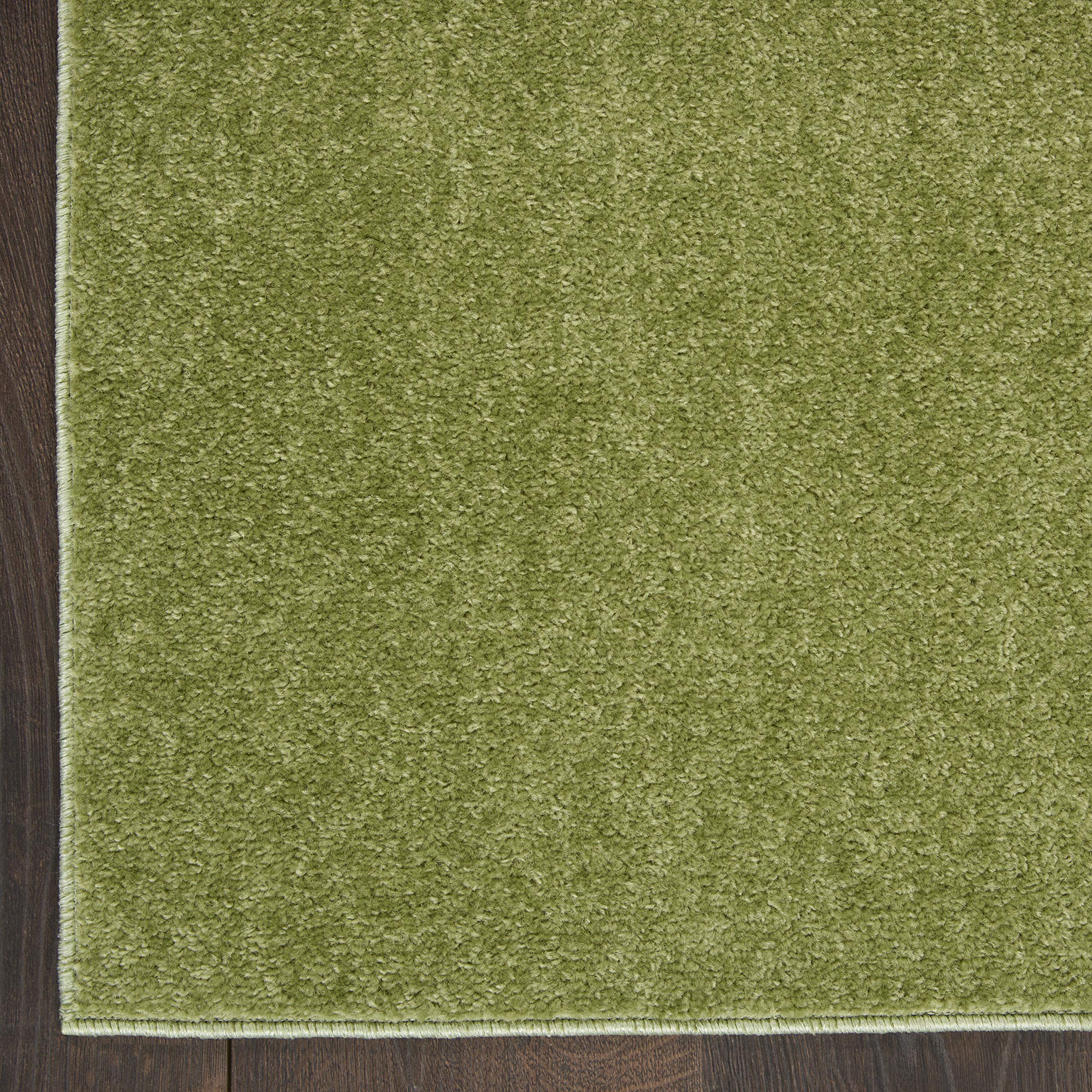 Nourison Essentials Indoor/Outdoor Green 22 x 10 Area-Rug, Easy-Cleaning, Non Shedding, Bed Room, Living Room, Dining Room,