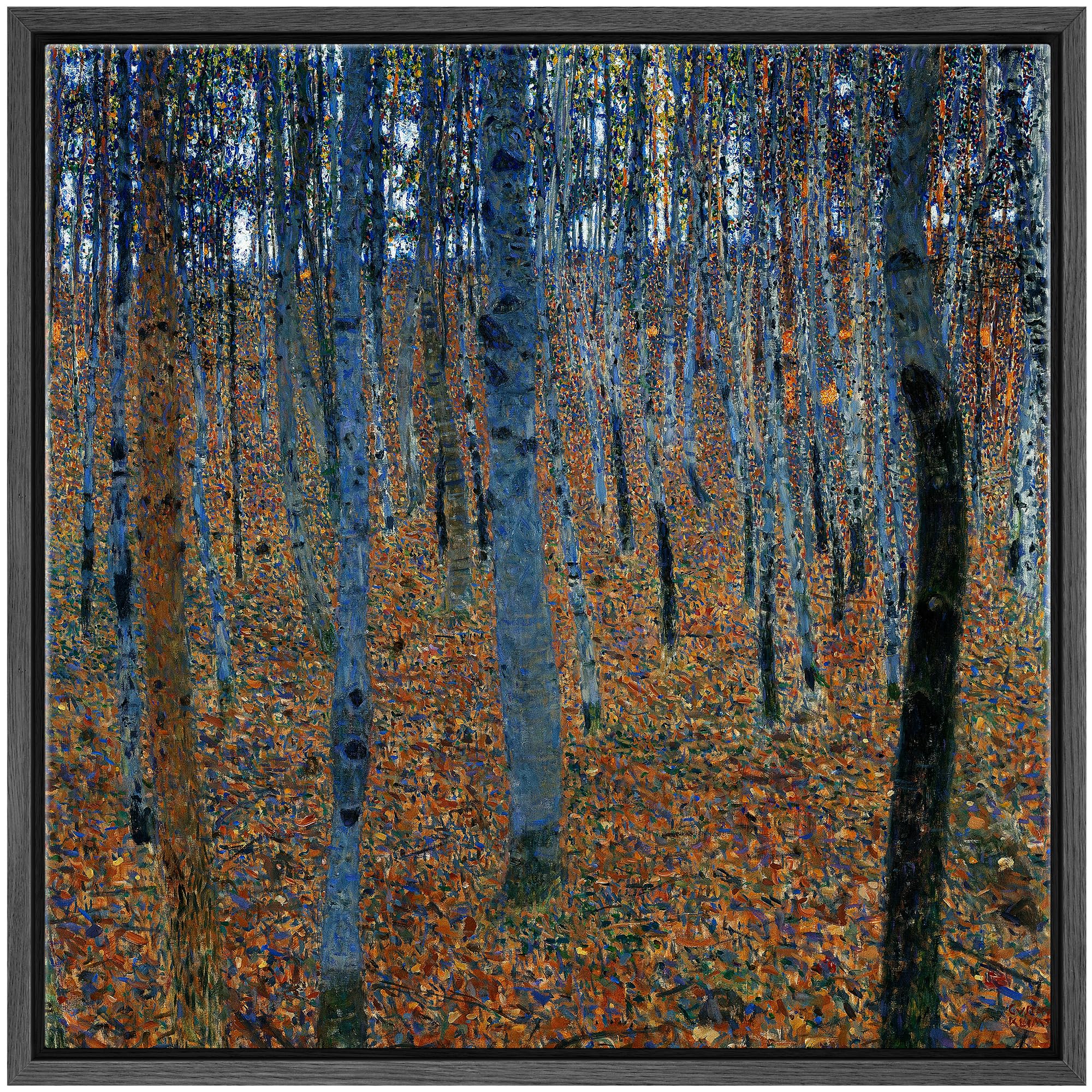 Wall26 Framed Canvas Print Wall Art Beech Grove By Gustav Klimt Historic Cultural Illustrations Fine Art Traditional Scenic Dram
