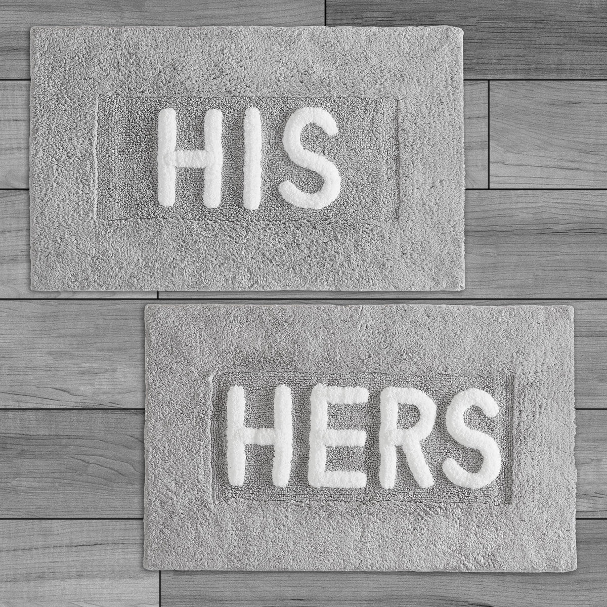 Creative Home Ideas Cotton 2-Piece Bath Rug Set - Soft Cotton Bath Mat - Bathroom Decor - Water Absorbent And Machine Washable -