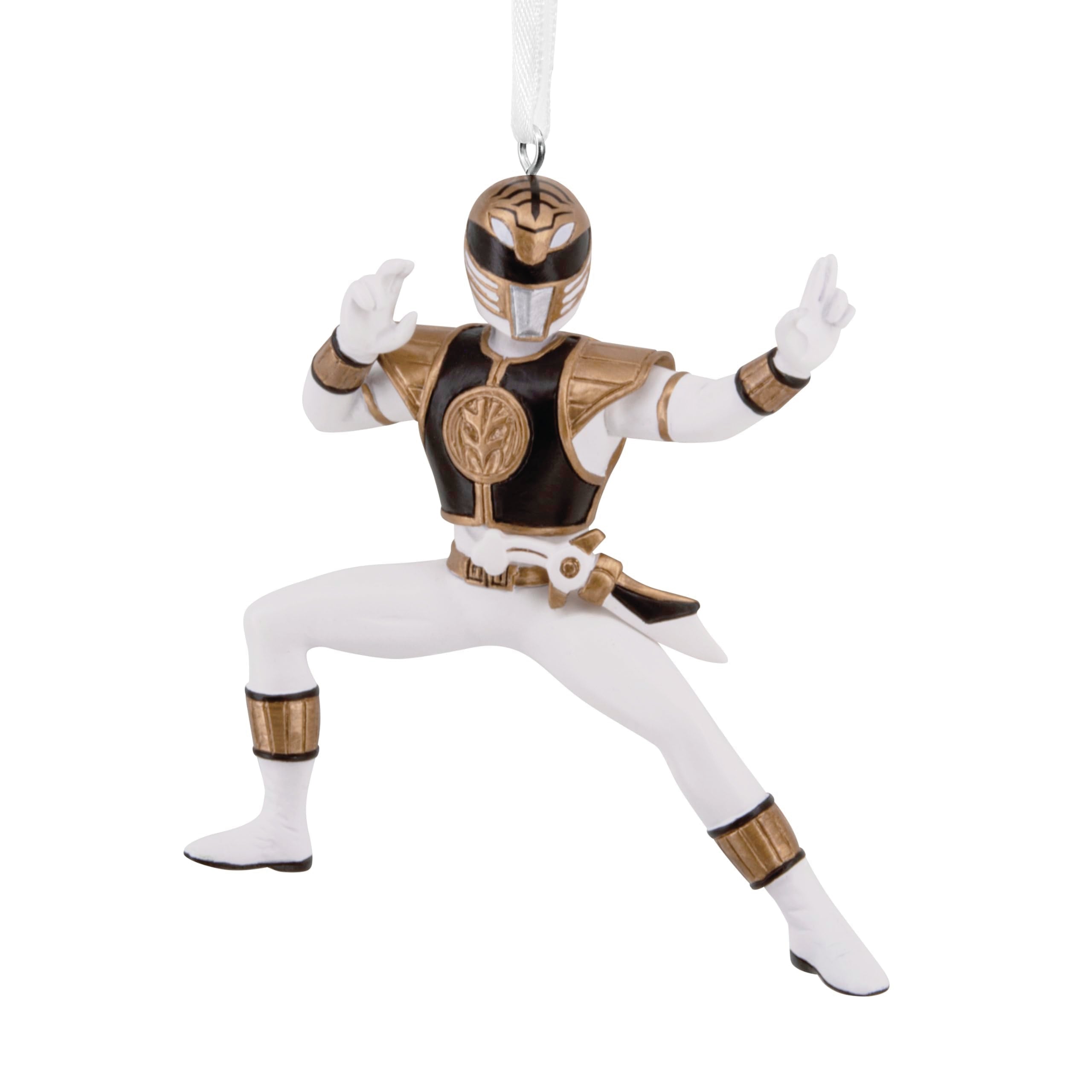 Hallmark Hasbro Power Rangers White Ranger Christmas Ornament, Gifts for Kids