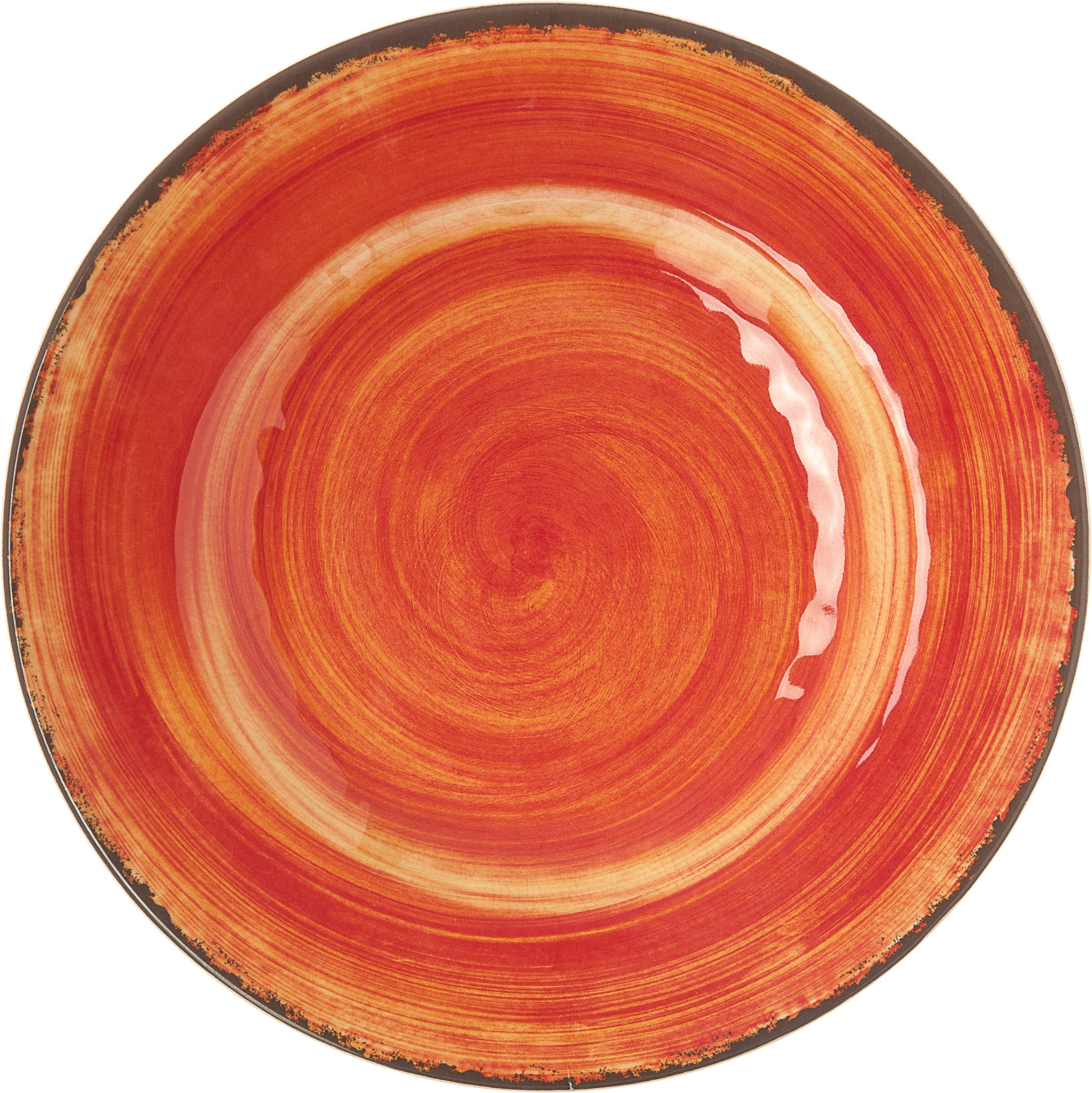 Carlisle Foodservice Products Mingle Resuable Plastic Plate Dinner Plate With Pottery Style For Home And Restaurant, Melamine, 9