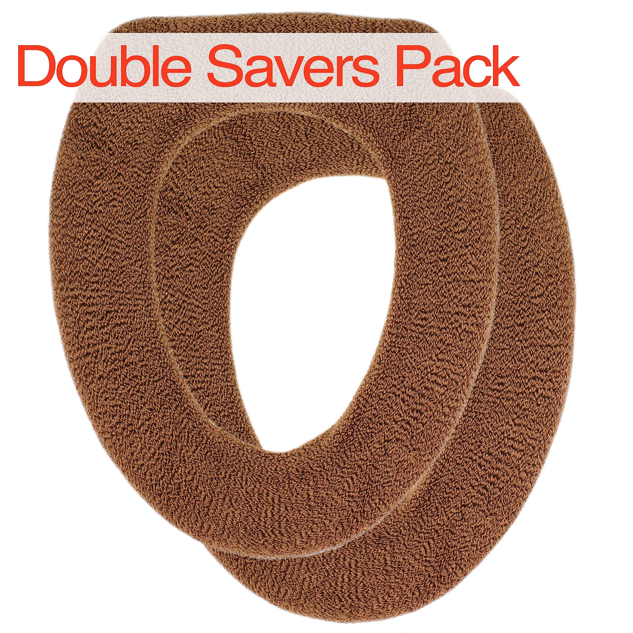 Warm-n-Comfy Plush Toilet Seat Cover - Thick, Machine-Washable, Pastel Pink for Round & Elongated 14x18" Seats