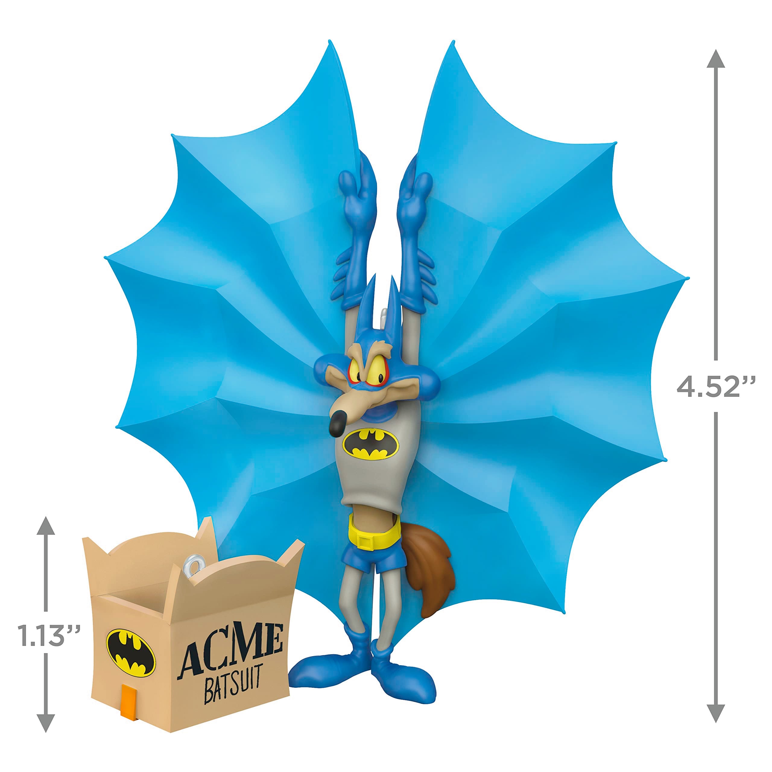 Hallmark Keepsake Christmas Ornaments 2023, Looney Tunes Wile E. Coyote as Batman, Set of 2, Looney Tunes Gifts