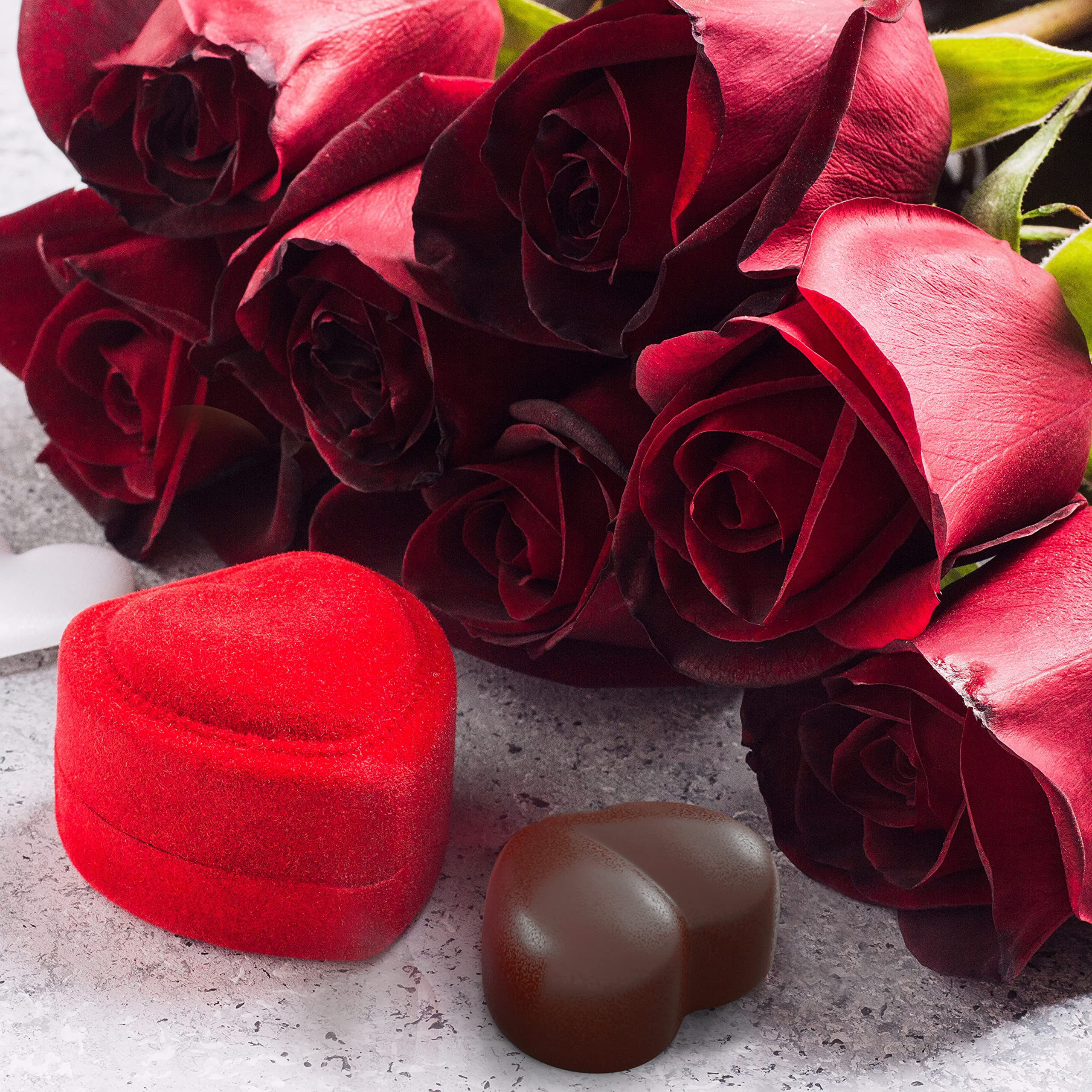 Bakerpan Silicone Chocolate Heart Mold, Heart Shaped Jelly And Ice Tray, Candy Mold, 15 Cavities - Set Of 3