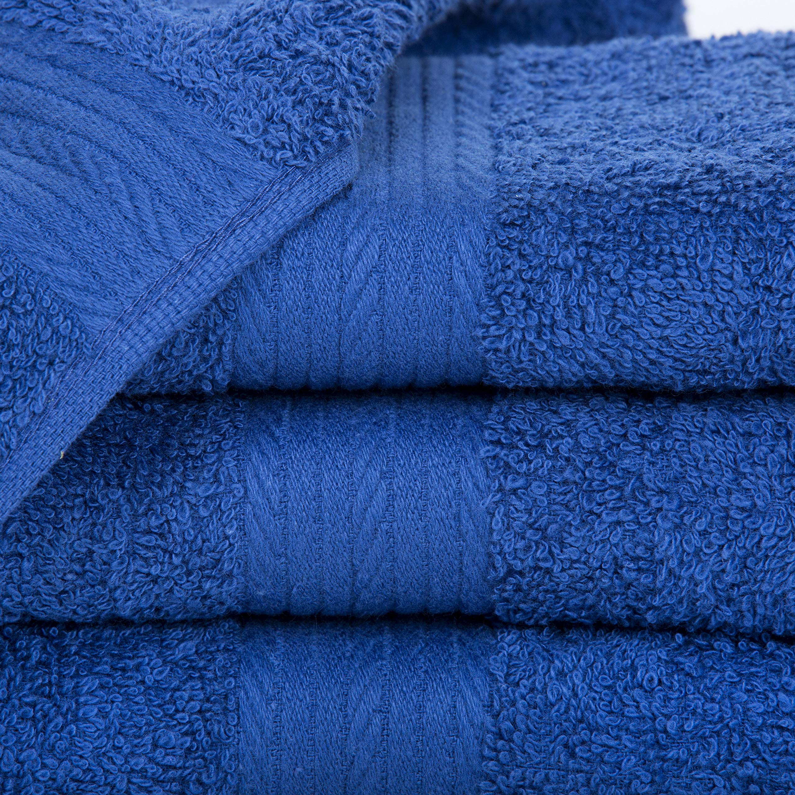 Ample Decor Wash Cloths Pack Of 10 12 X 12 Inch 100% Cotton 600 Gsm, Soft Absorbent And Reusable Fingertip Towels, Oeko Tex Cert