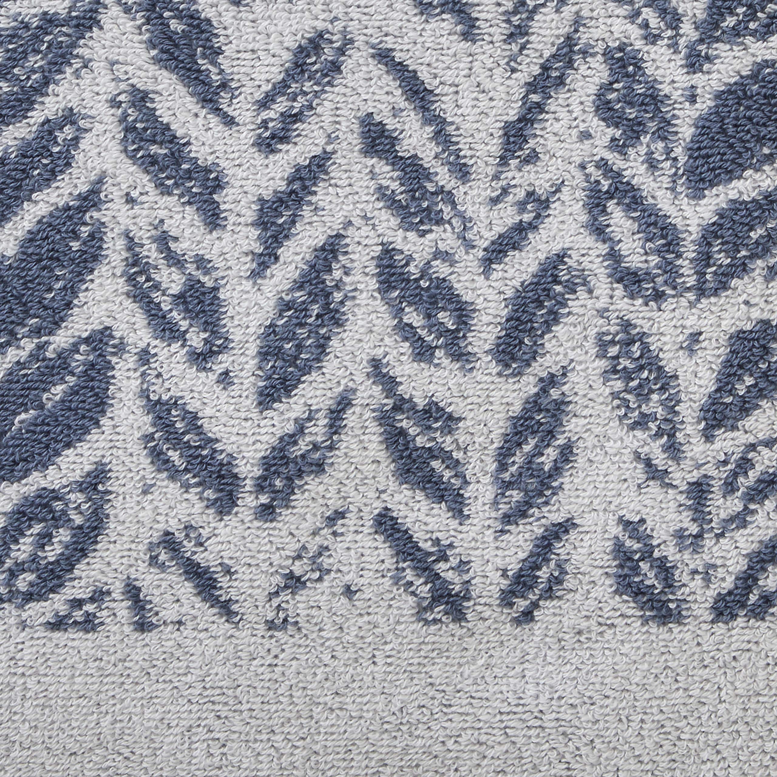 SKL Home by Saturday Knight Ltd. Distressed Leaves Bath Towel Denim Blue 28x54